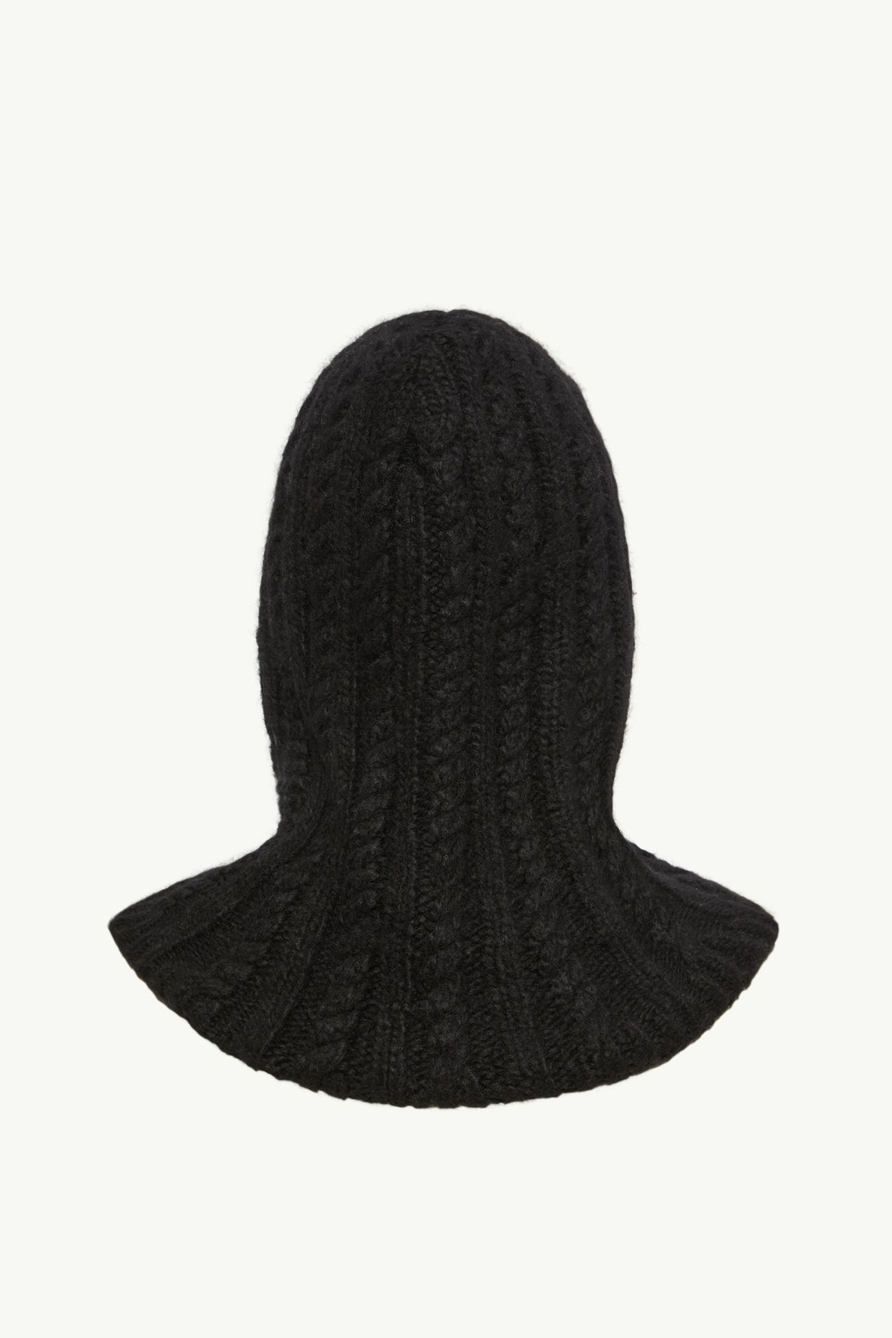 Cable Knit Alpaca Blend Balaclava Women Black Moncler 3
