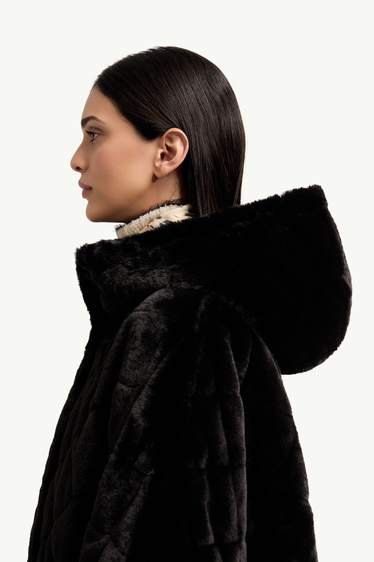 雙面連帽斗篷 女士 黑色 Moncler 1