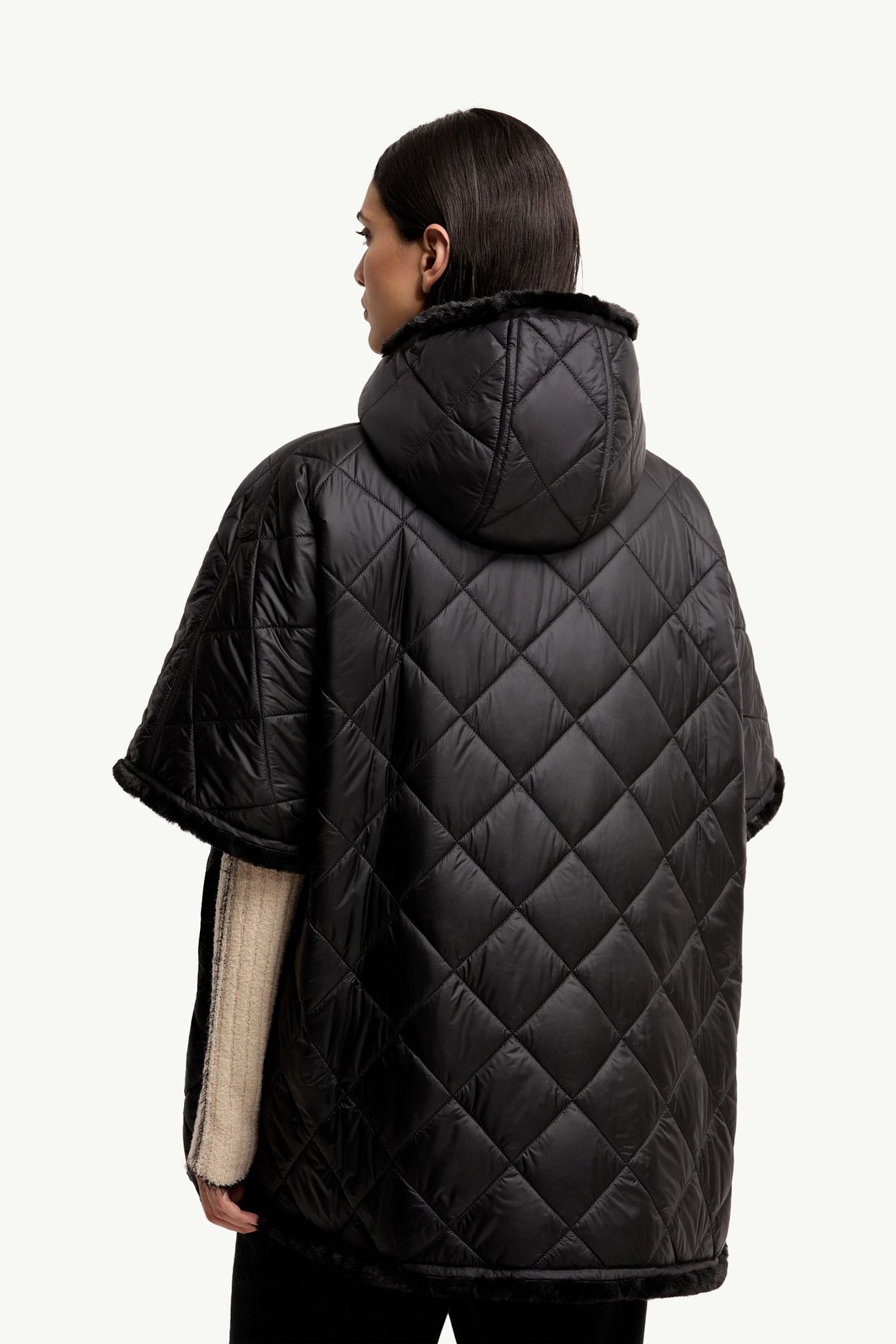 雙面連帽斗篷 女士 黑色 Moncler 4