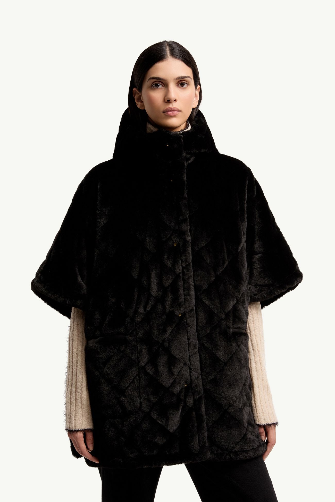 雙面連帽斗篷 女士 黑色 Moncler 5