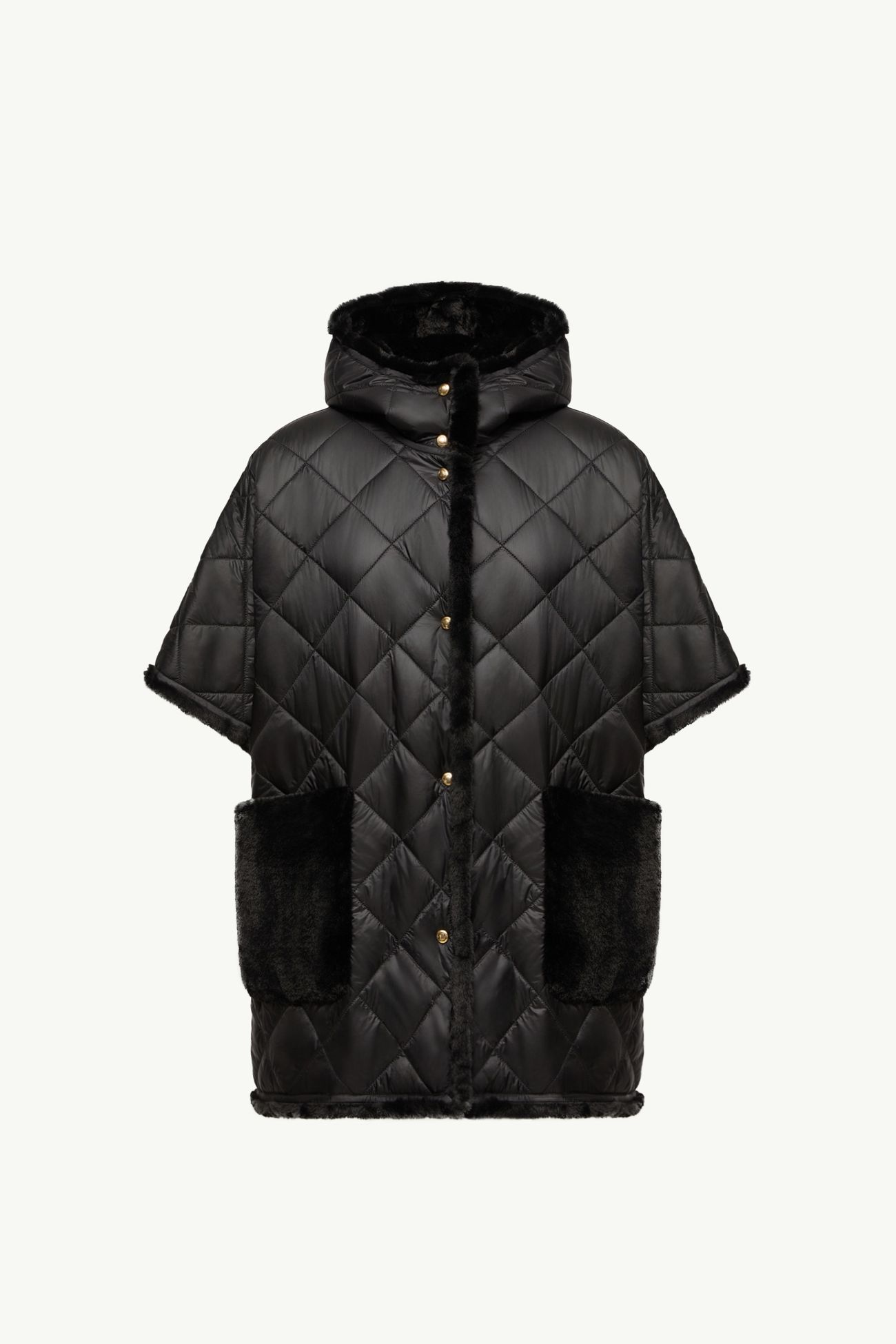 雙面連帽斗篷 女士 黑色 Moncler 2