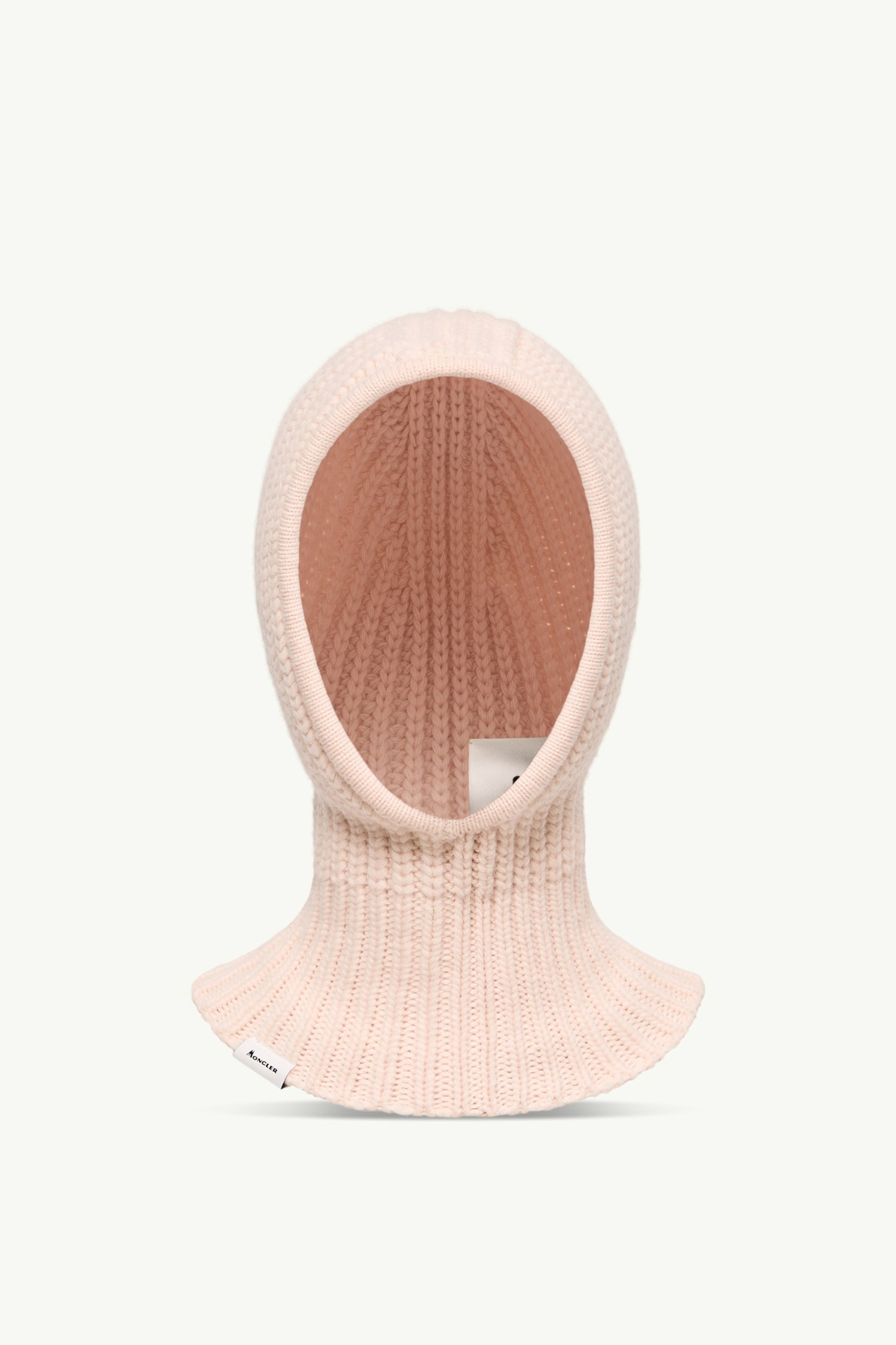 羊毛和羊絨防風雪面罩式風帽 女士 淺米色 Moncler 0