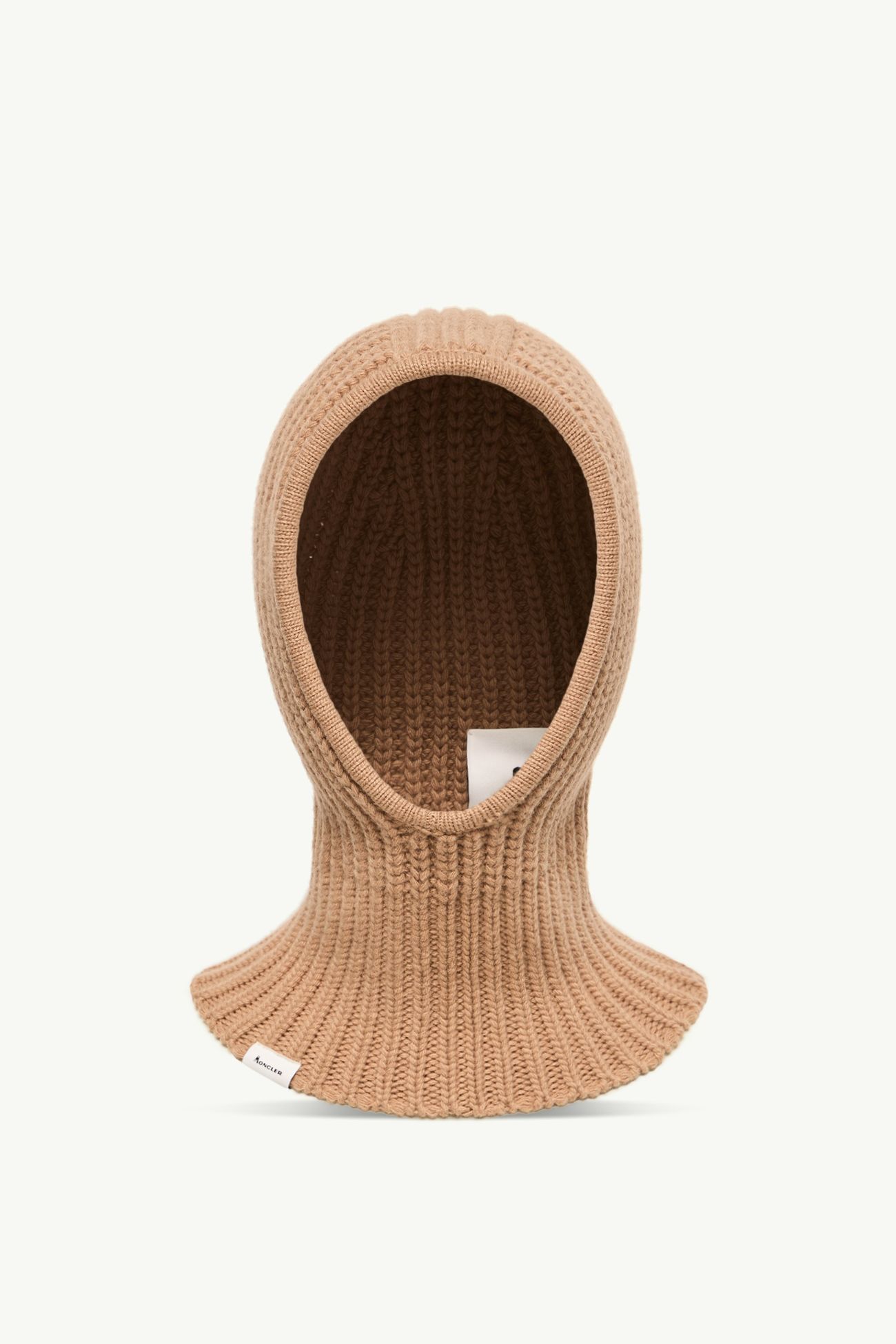羊毛和羊絨防風雪面罩式風帽 女士 米色 Moncler 0