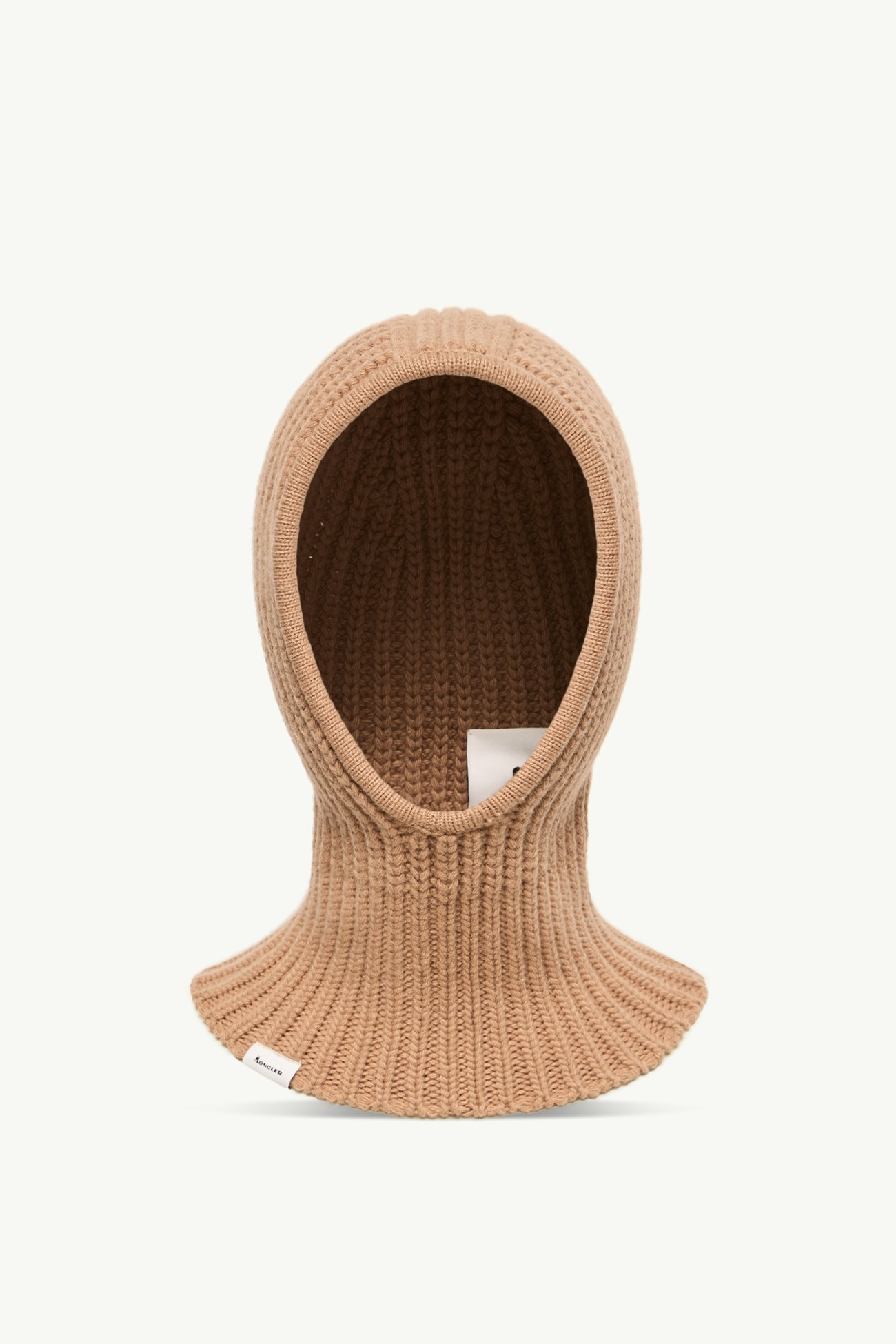 羊毛和羊絨防風雪面罩式風帽 女士 米色 Moncler 0