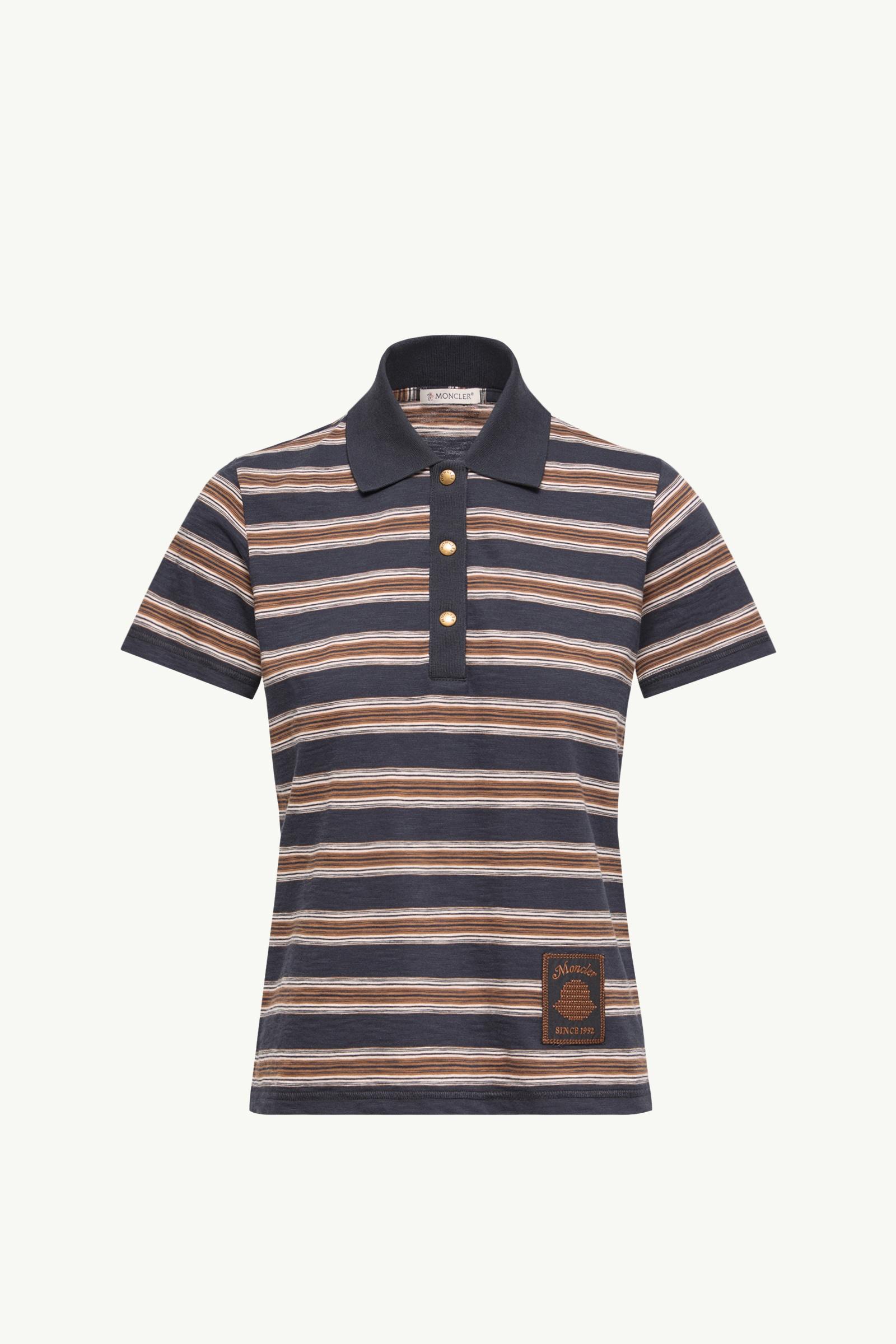 ブルー & ブラウン ポロシャツ : トップ＆Tシャツ 向けの レディース