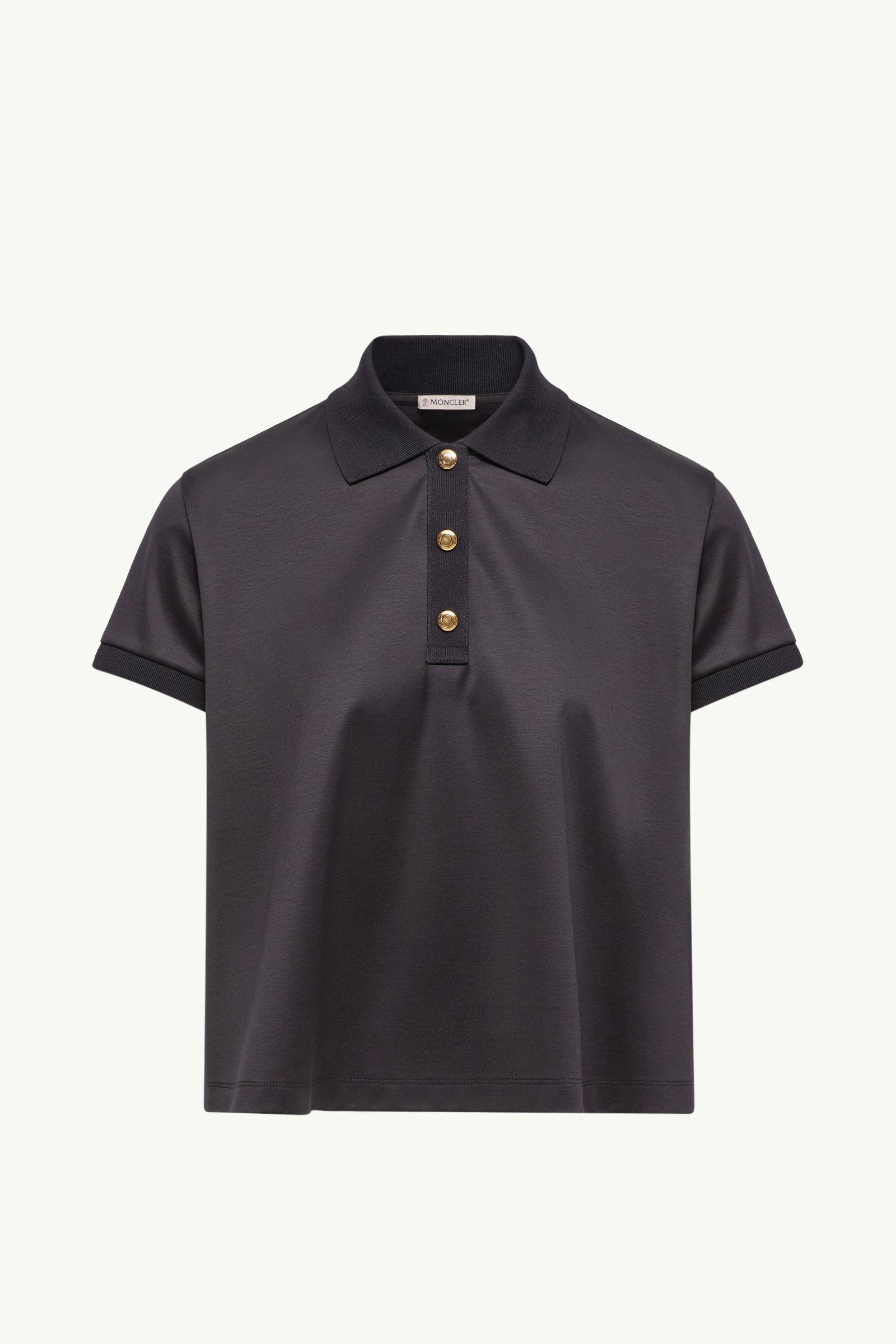 Grosgrain Logo Cotton Polo Shirt Women Dark Blue Moncler, 1 of 0