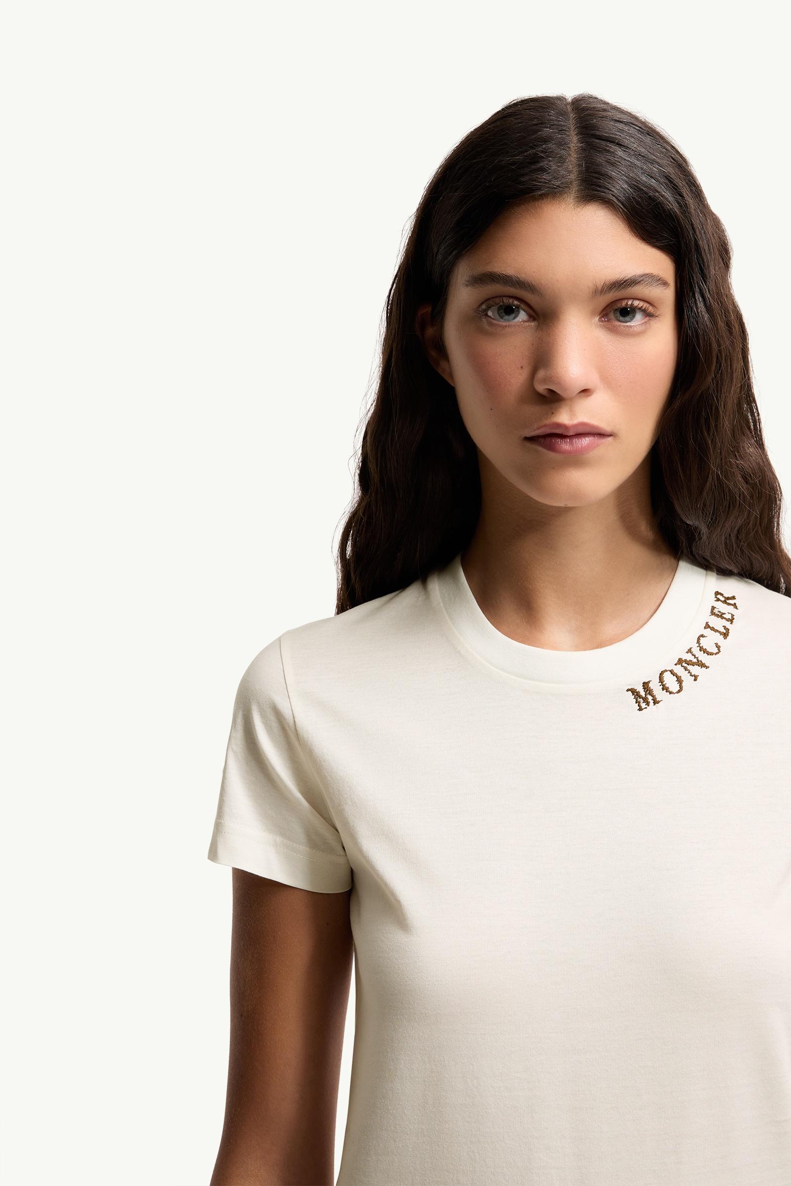 ホワイト Tシャツ : トップ＆Tシャツ 向けの レディース | モンクレール