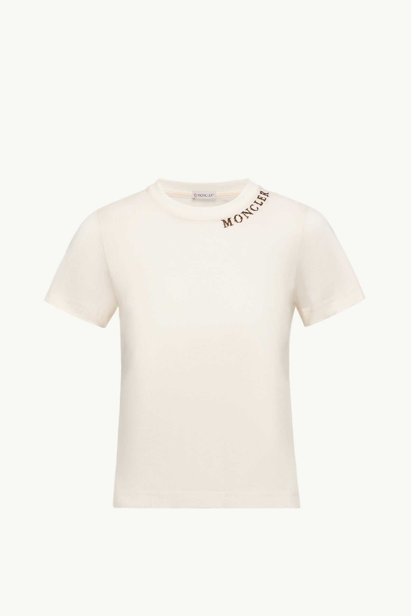 Sketch Logo Cotton T-Shirt Women White Moncler, 1 of 0