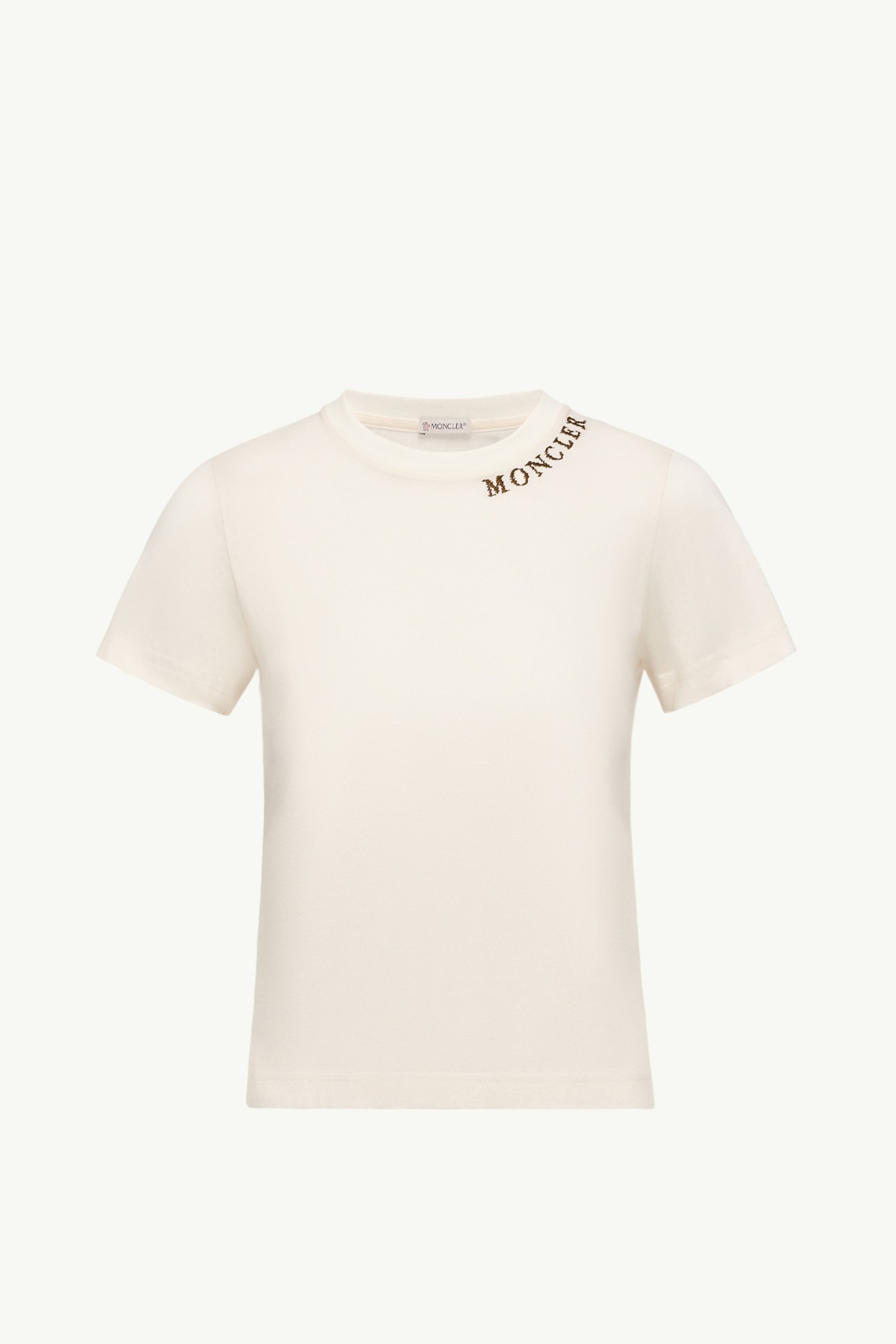 Sketch Logo Cotton T-Shirt Women White Moncler 2
