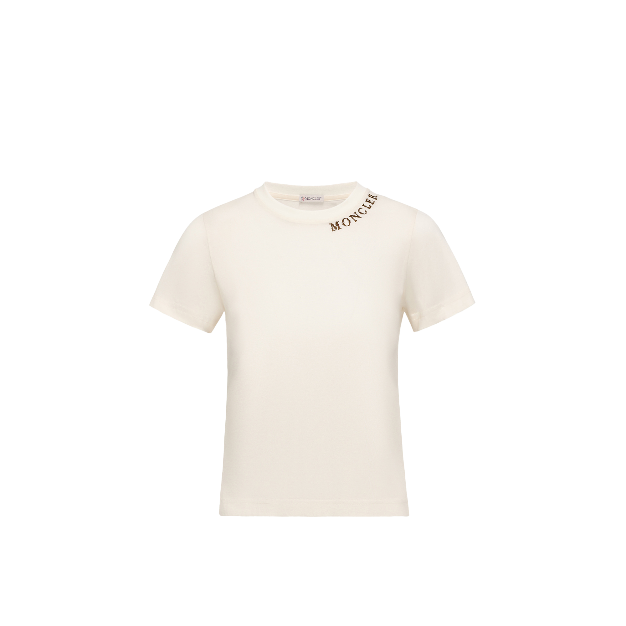 Moncler Women's White Logo Cotton T-Shirt UK Size 12 - Mytheresa - Image 2