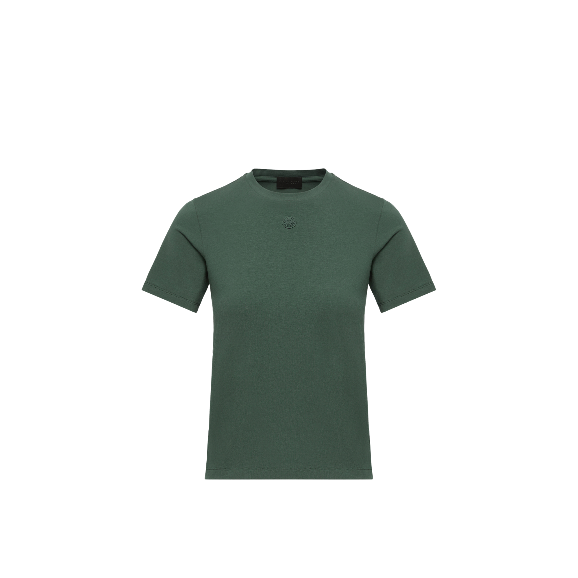 Moncler   Logo Cotton Jersey T-Shirt for Women in Green, Size: Xs