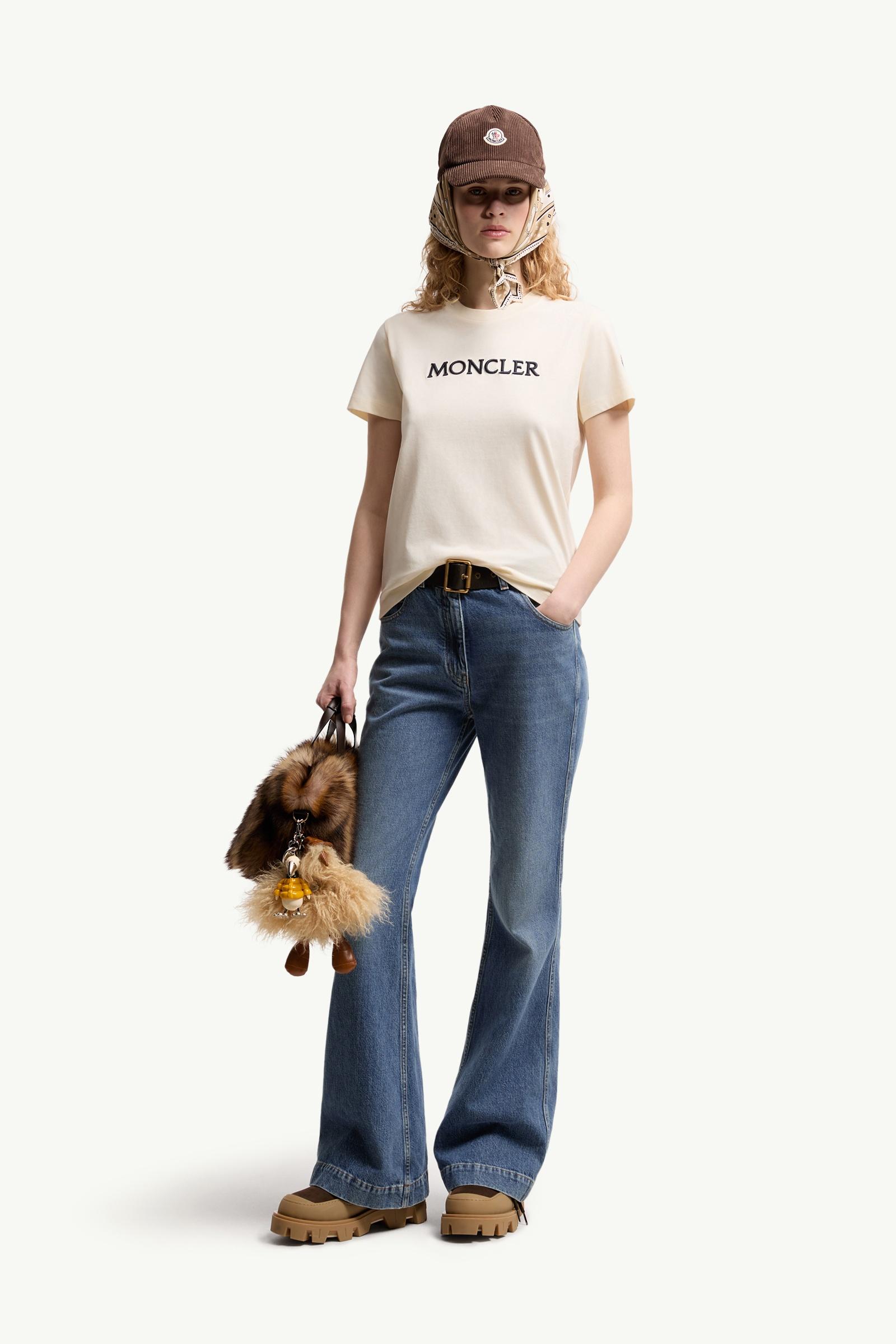 ホワイト Tシャツ : トップ＆Tシャツ 向けの レディース | モンクレール