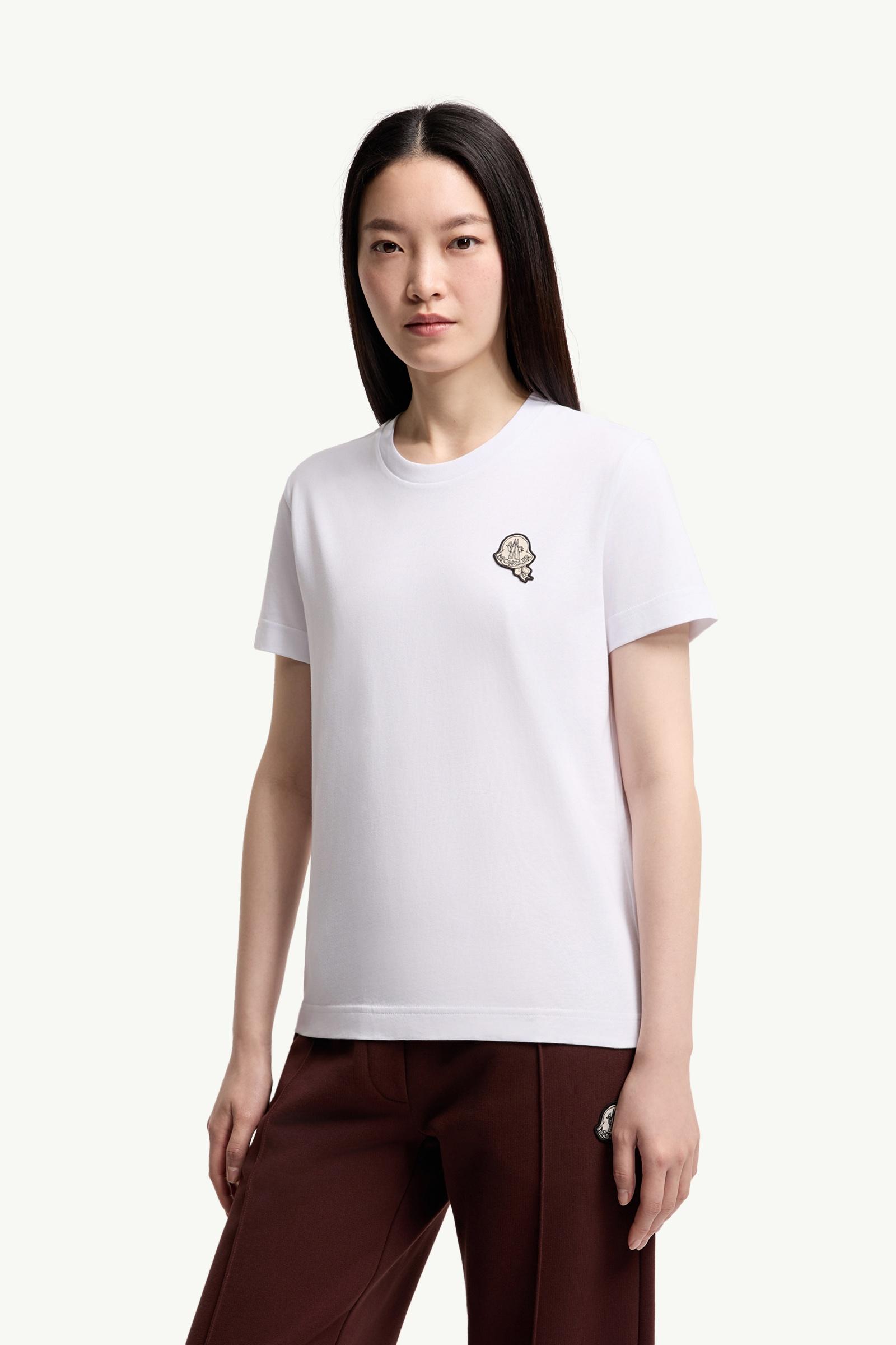 ホワイト Tシャツ : トップ＆Tシャツ 向けの レディース | モンクレール