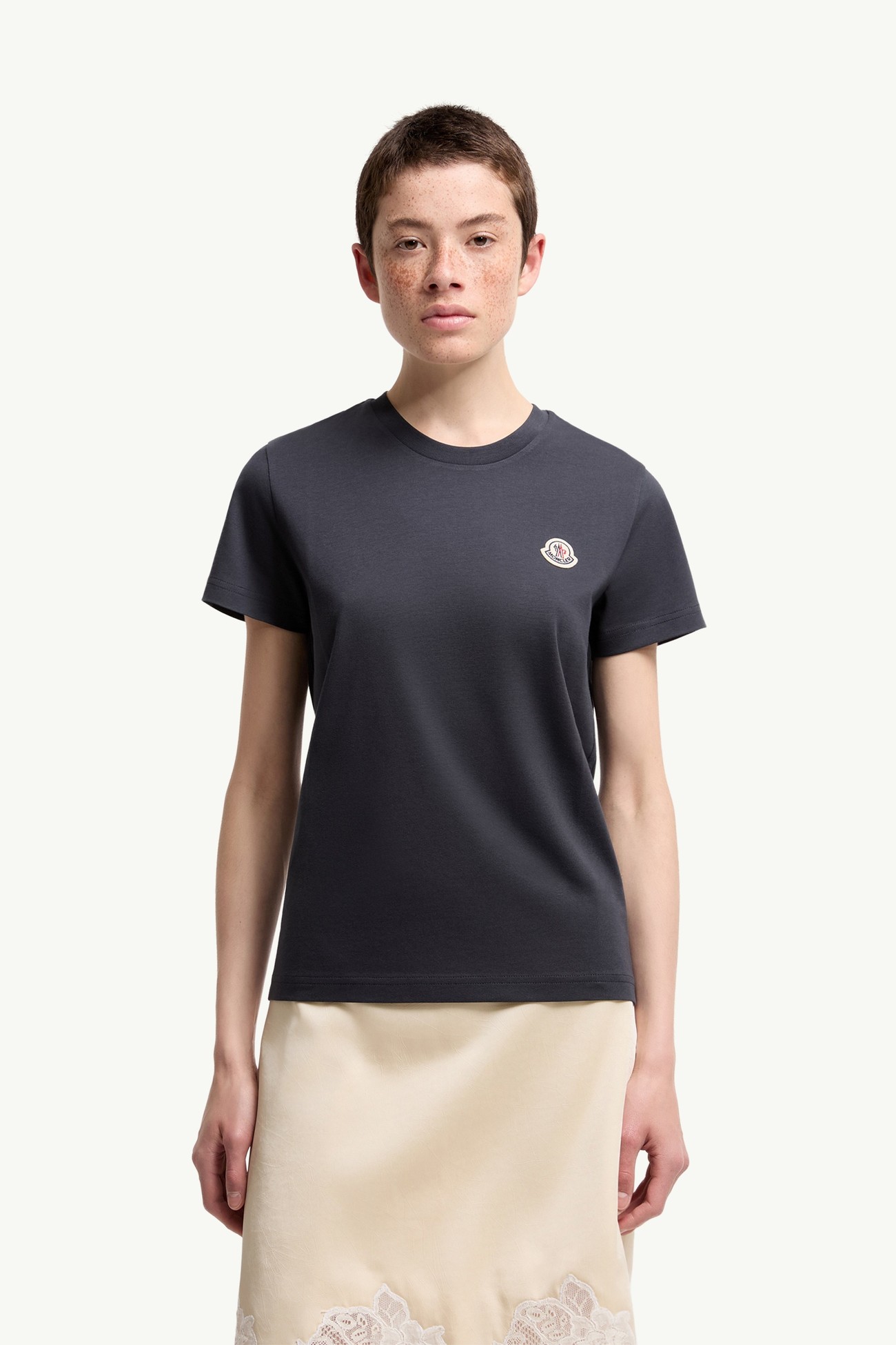 Tシャツ（3枚入） レディース ブルー＆ホワイト＆グレー Moncler 3