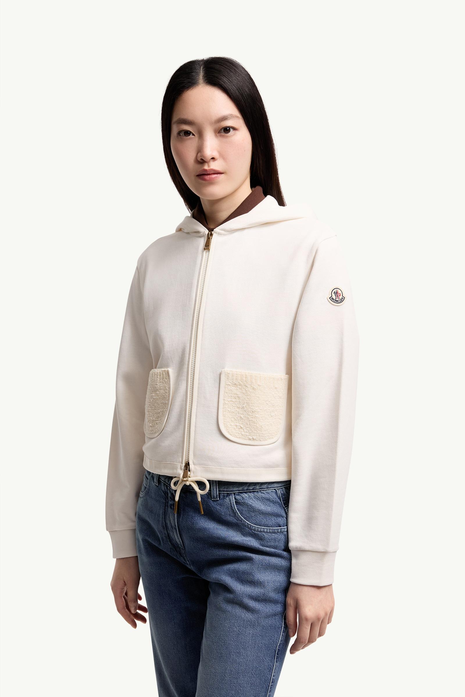 MONCLER MOON TRAVEL スウェット ホワイト ホワイト スウェットシャツ : スウェット 向けの レディース