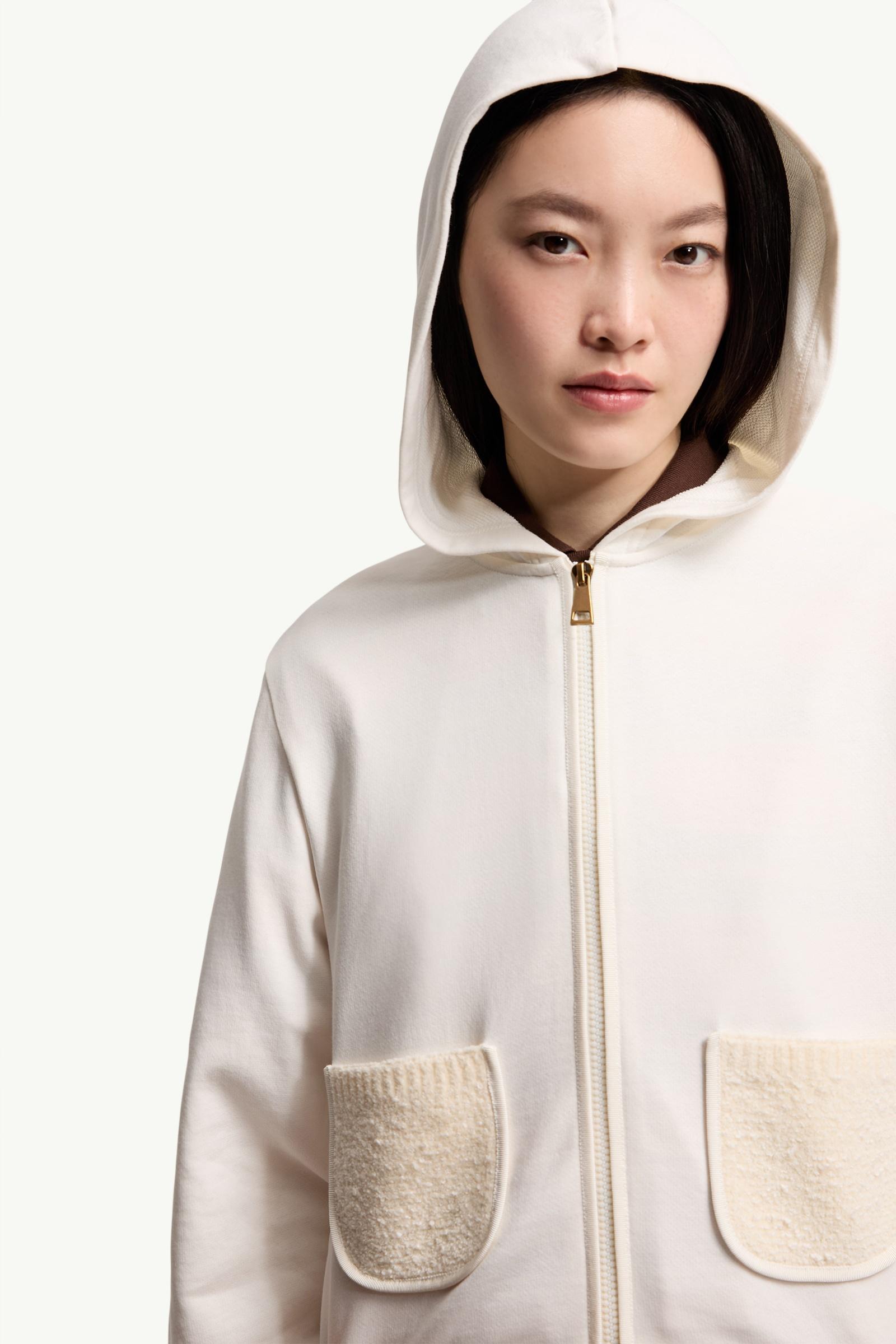 MONCLER MOON TRAVEL スウェット ホワイト ホワイト スウェットシャツ : スウェット 向けの レディース