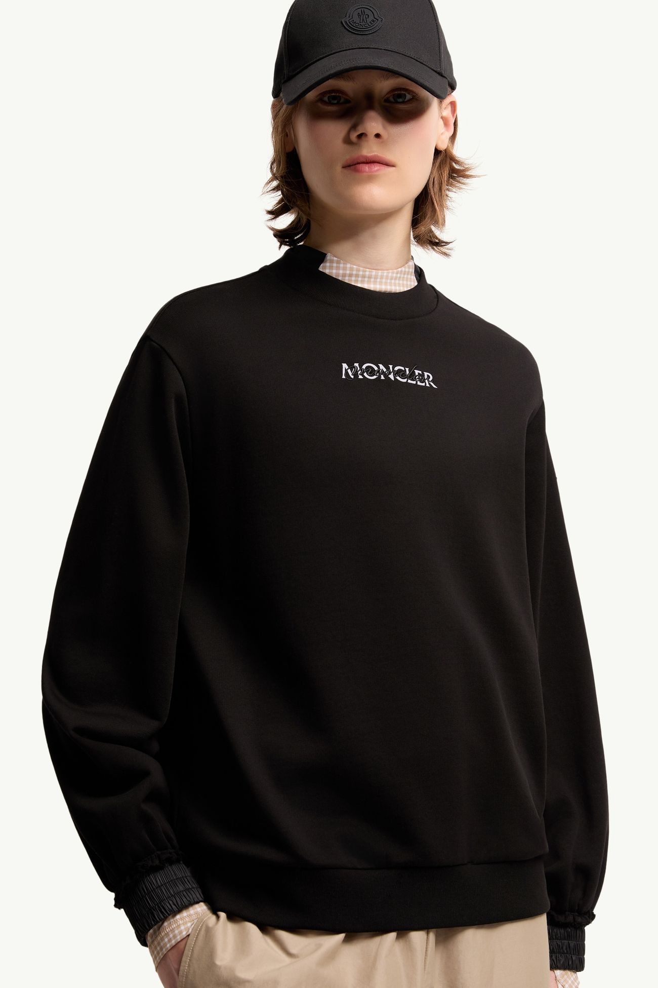 女士棉质标识卫衣 女士 黑色 Moncler 5