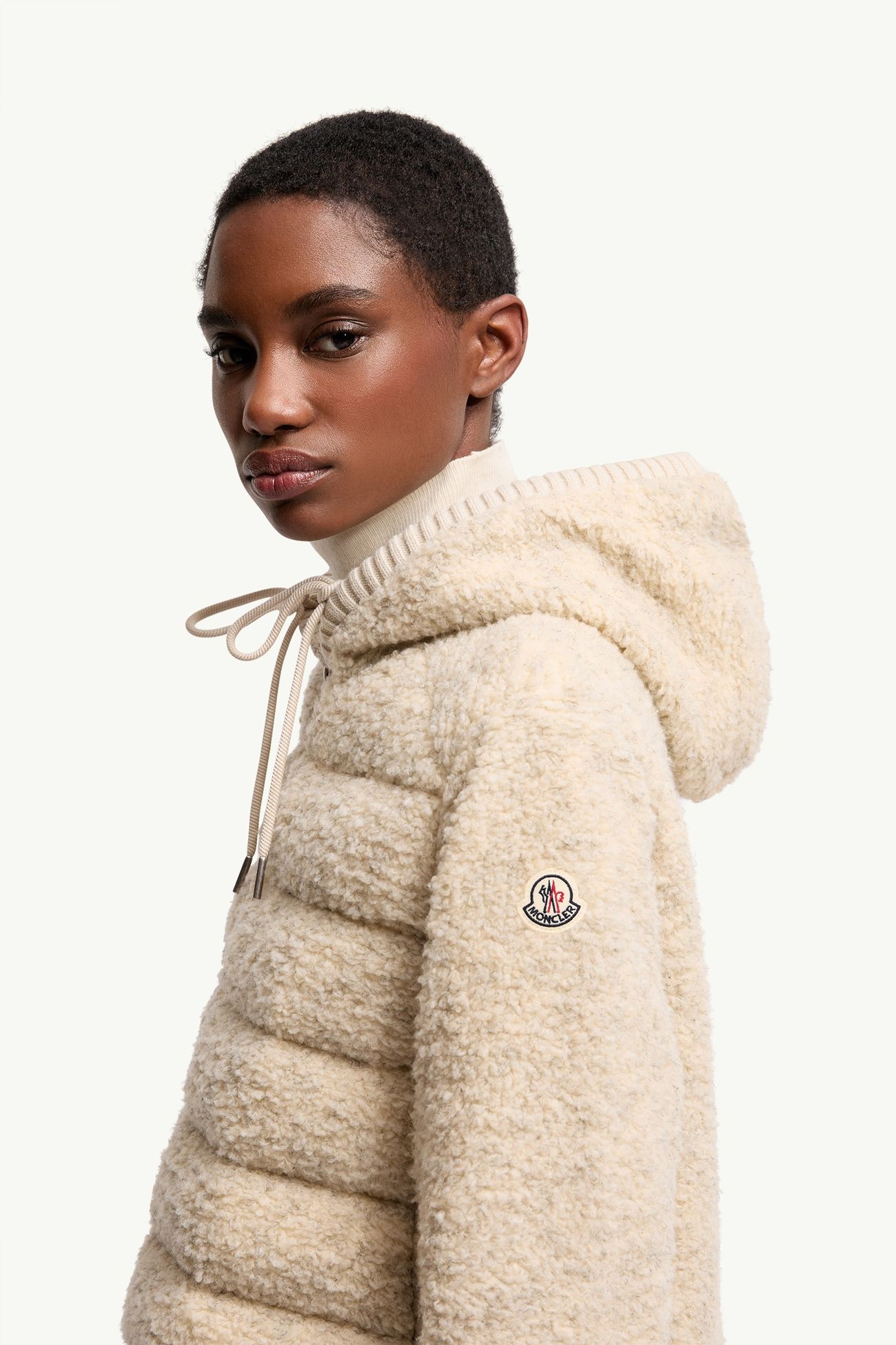 테디 패딩 집업 후디 여성 화이트 아이보리 Moncler 1