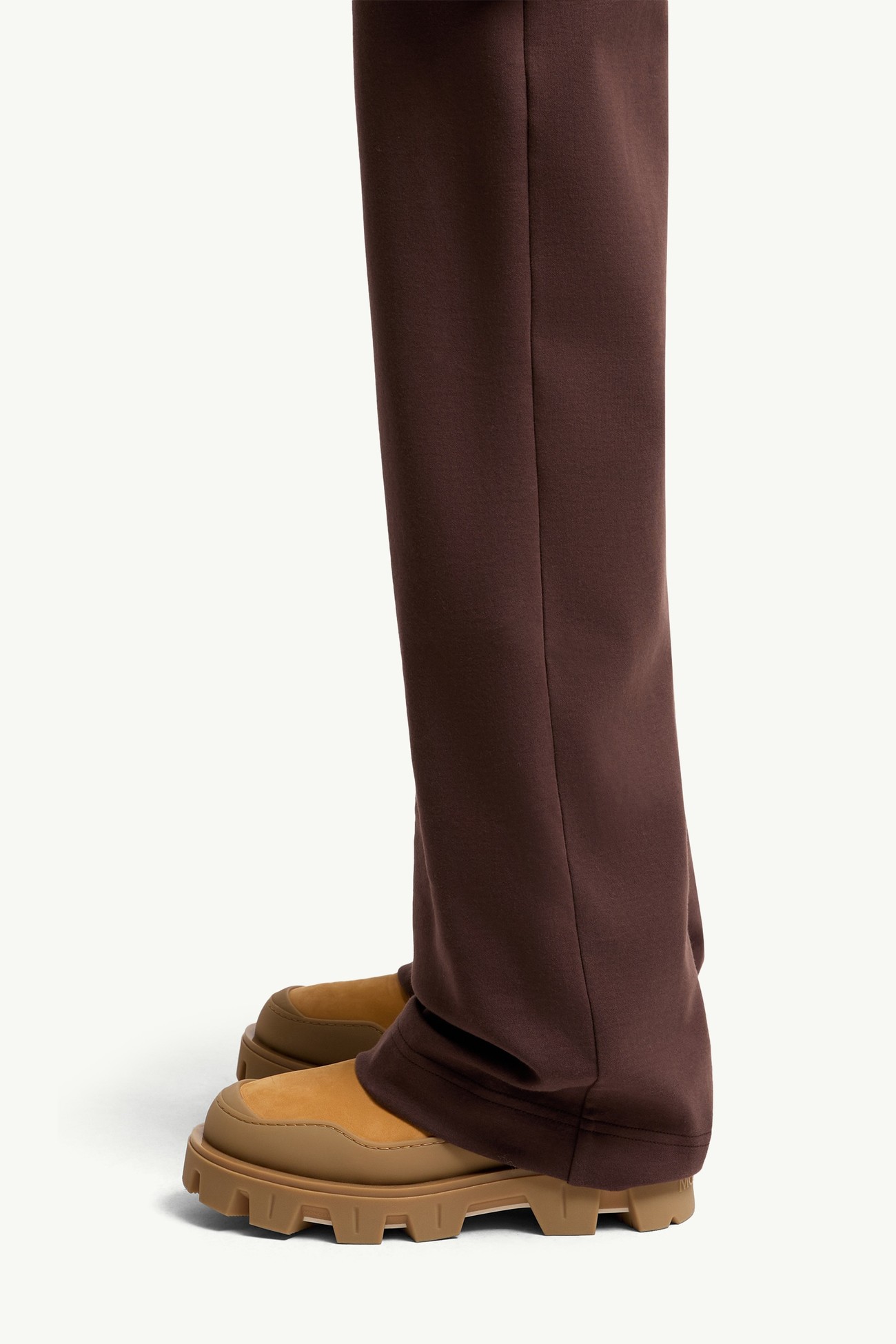 Logo Cotton Blend Track Pants Women Brown Moncler 1