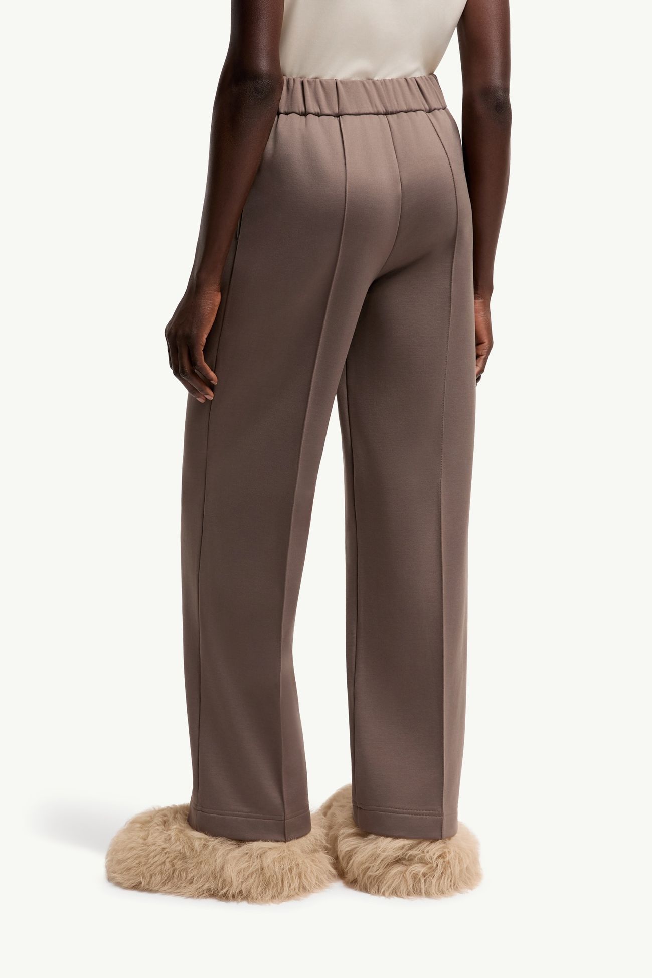 Jogginghose aus technischem Fleece Damen Taupe Moncler 4