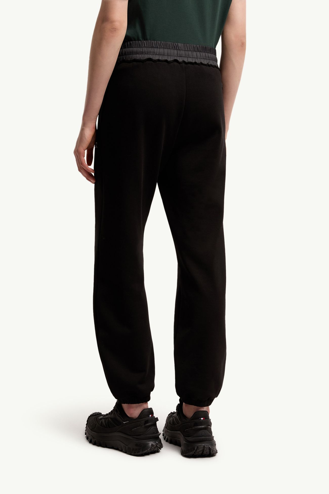Pantalon de survêtement en coton à logo Femmes Noir Moncler 4