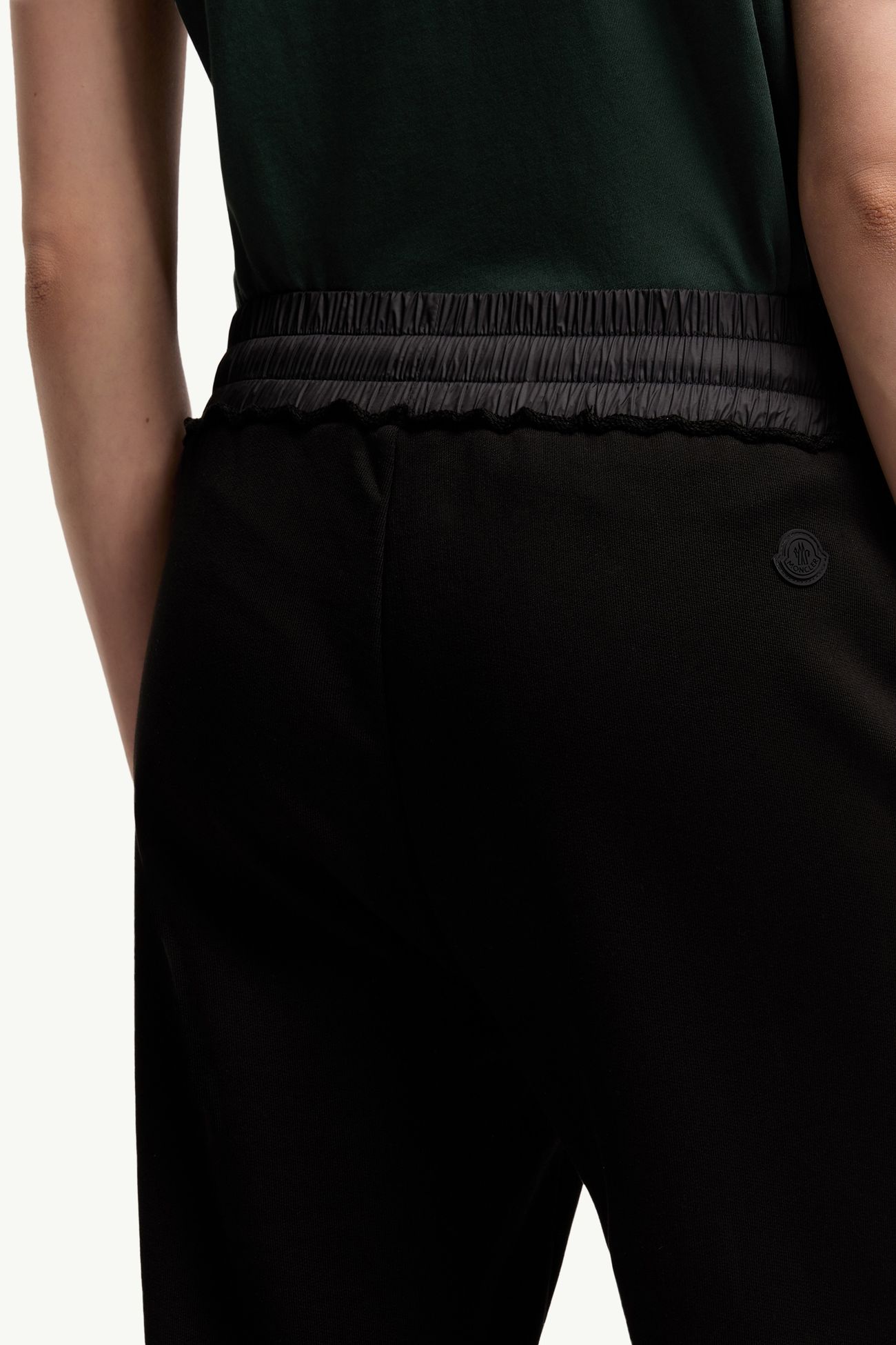 Pantalon de survêtement en coton à logo Femmes Noir Moncler 5