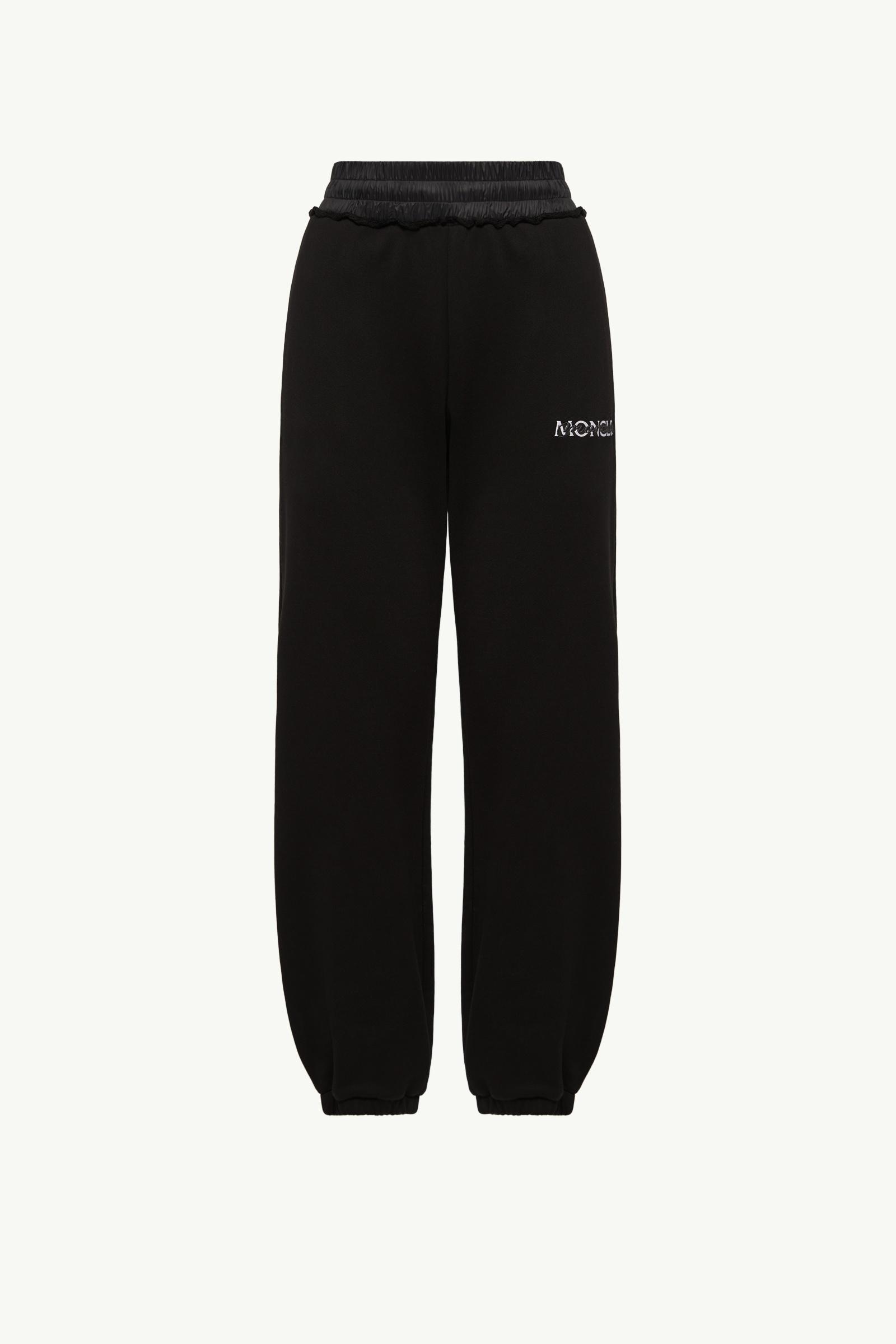 Logo Cotton Sweatpants Women Black Moncler, 1 of 0