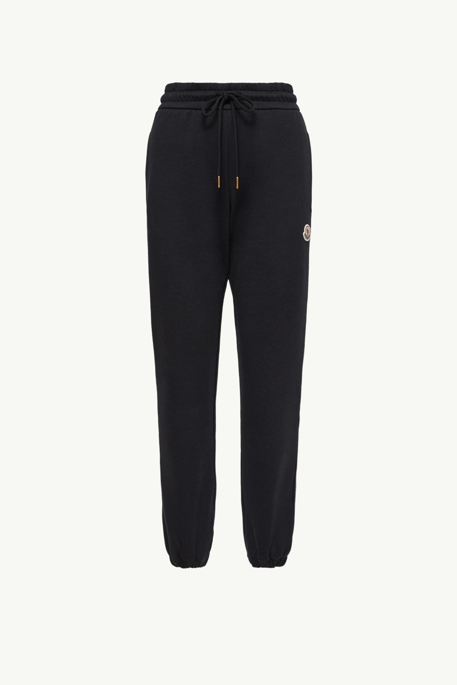 Logo Cotton Blend Fleece Track Pants Women Dark Blue Moncler, 1 of 0