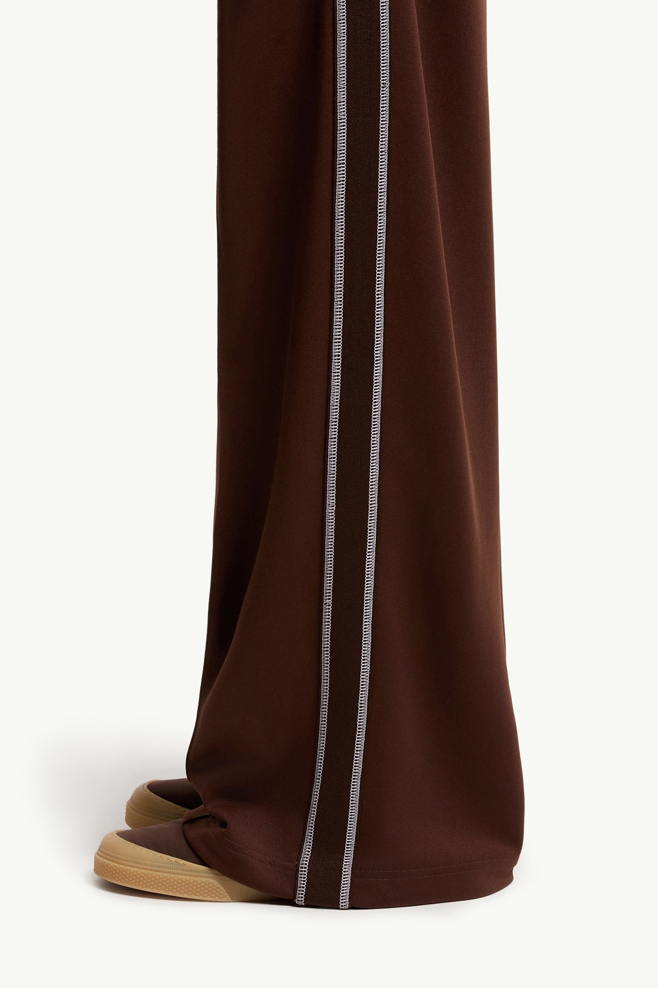 Tailored Logo Sweatpants Women Brown Moncler 1