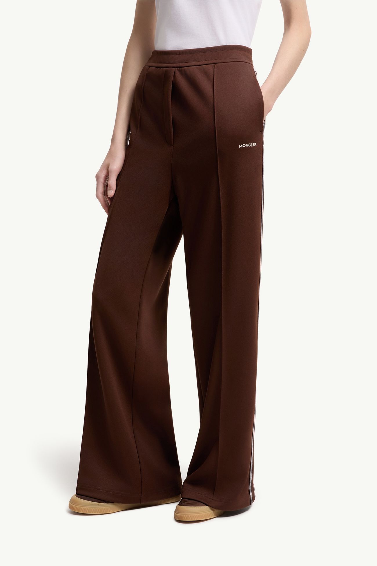 Tailored Logo Sweattrousers Women Brown Moncler 3