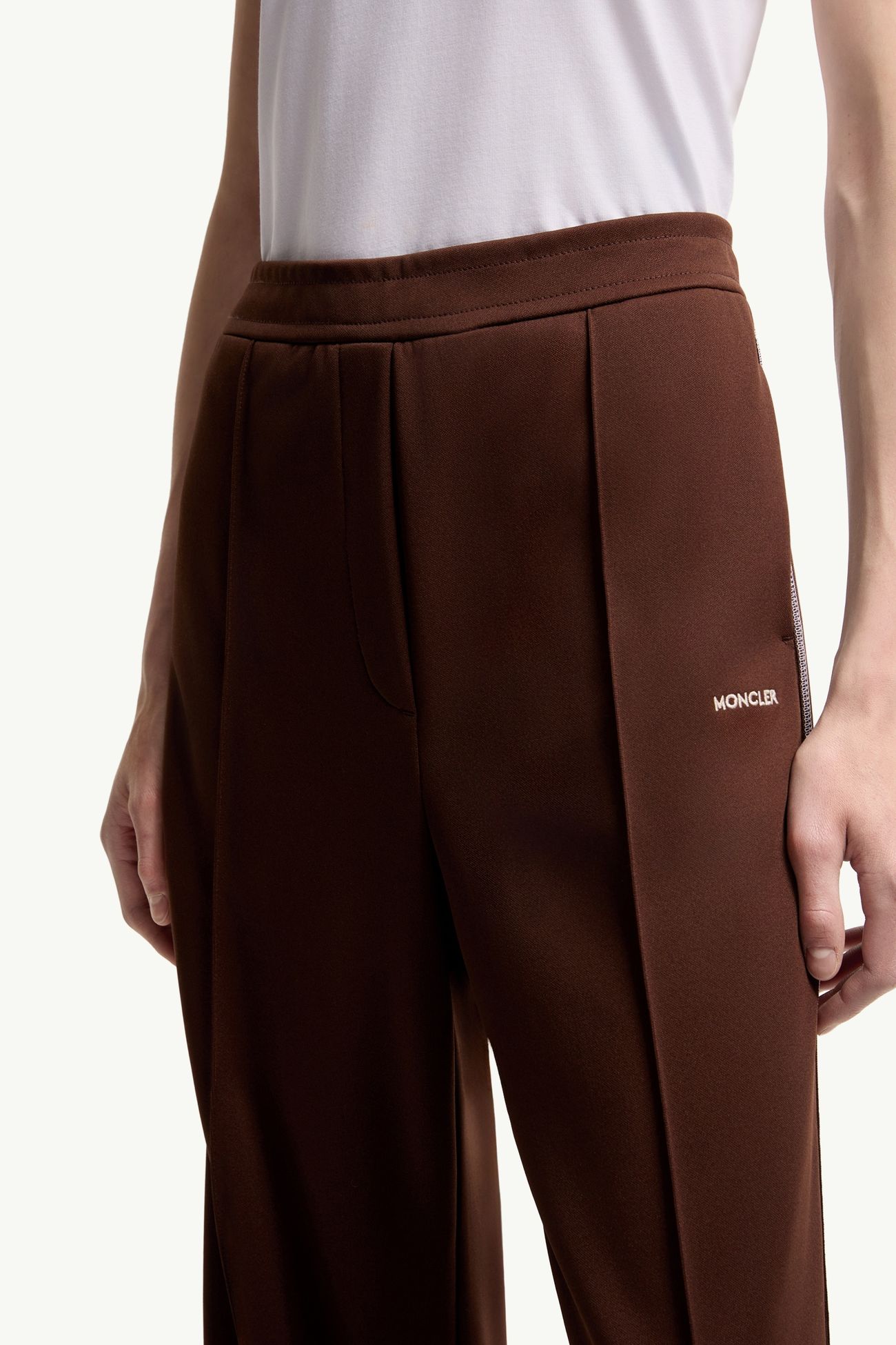 Tailored Logo Sweattrousers Women Brown Moncler 5