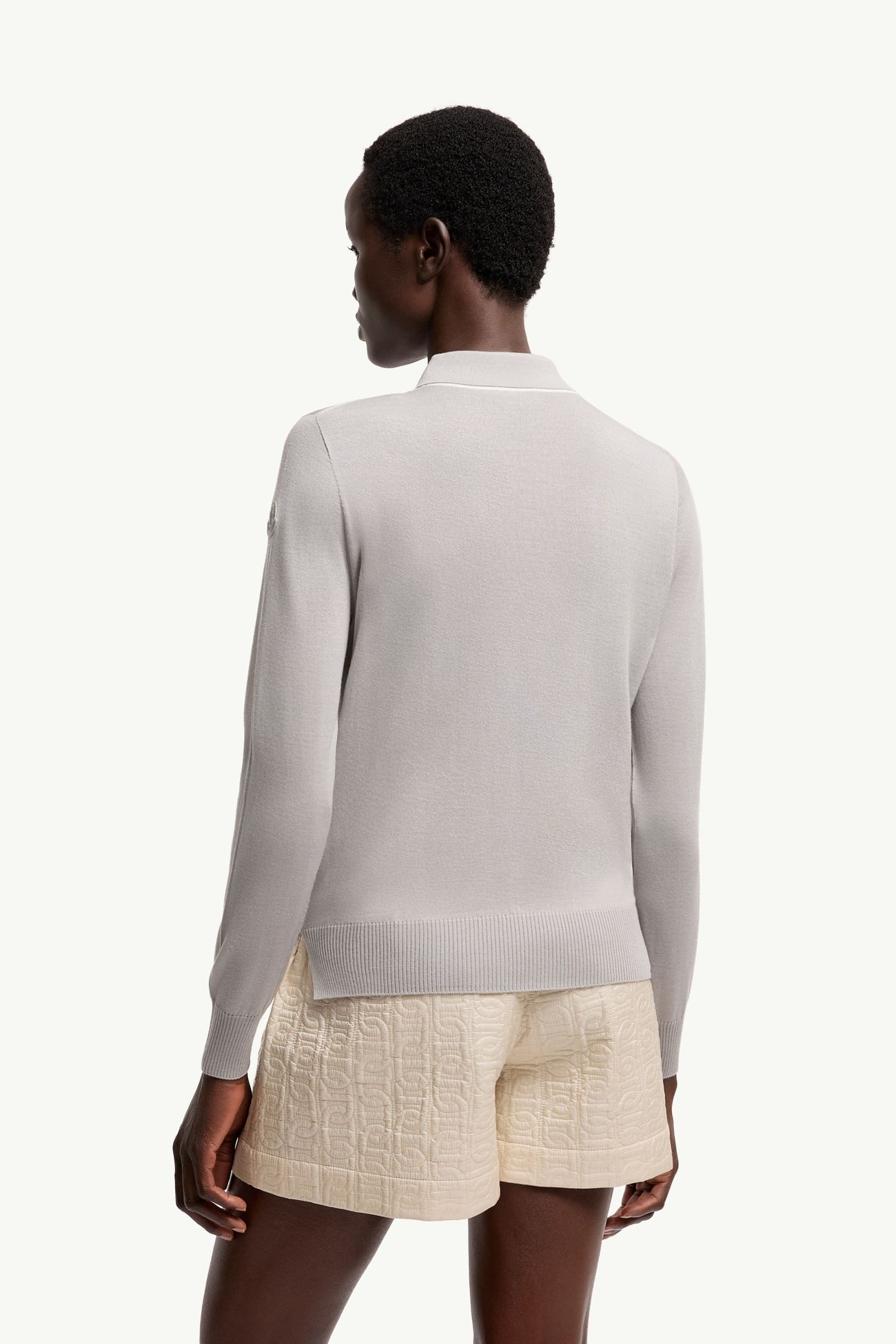Polo de manga larga de lana Mujer Gris Moncler 4