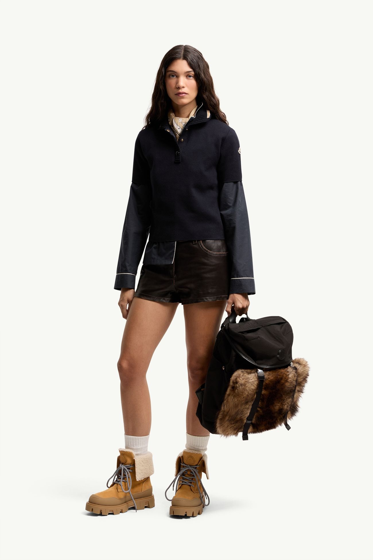 ポロシャツ レディース ネイビーブルー Moncler 0