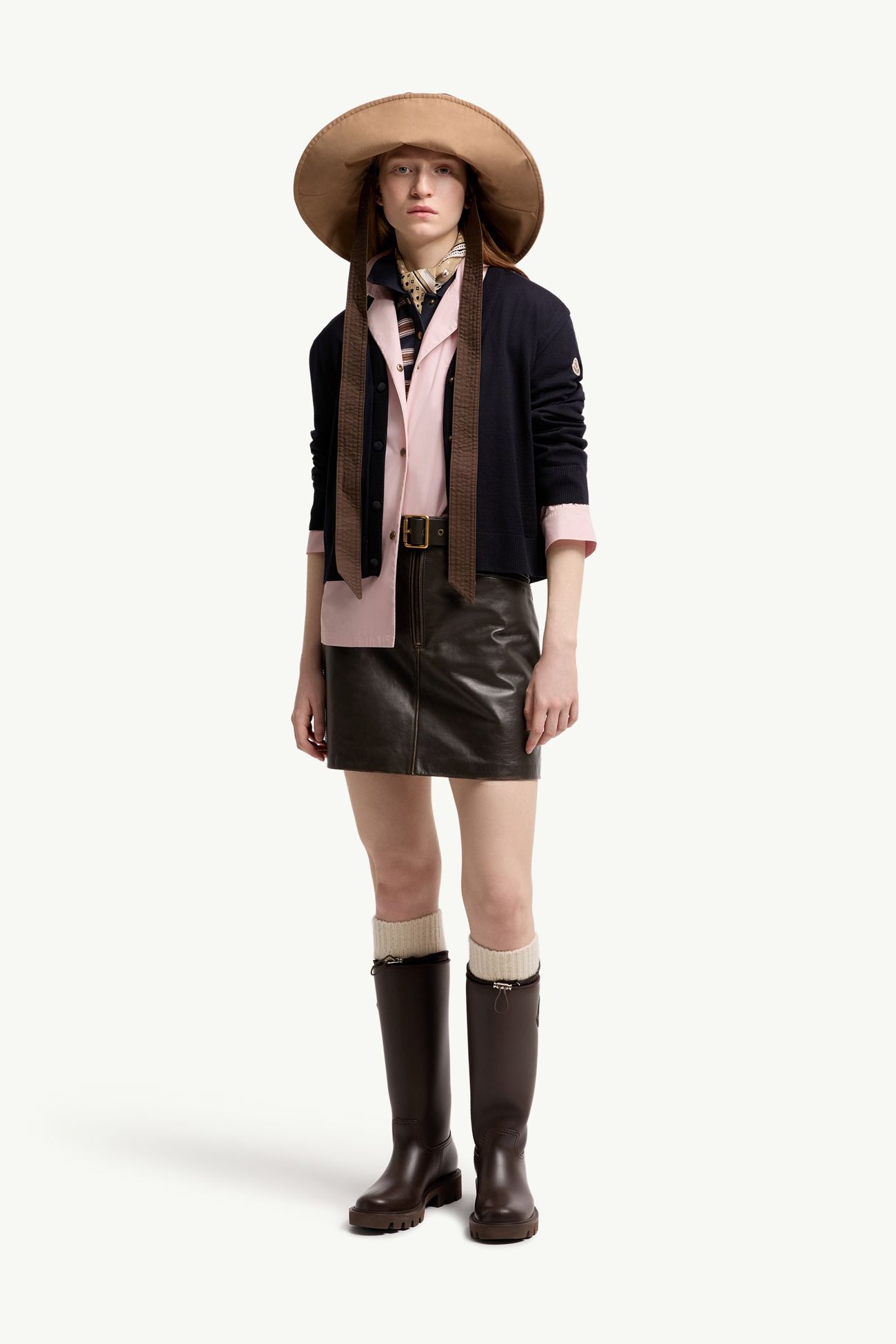女士羊毛开衫 女士 海军蓝色 Moncler 0