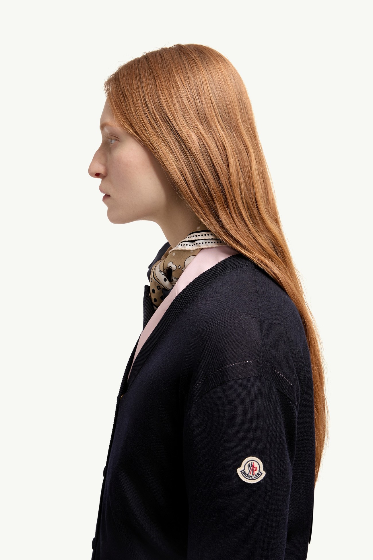 羊毛開襟毛衣 女士 海軍藍色 Moncler 1