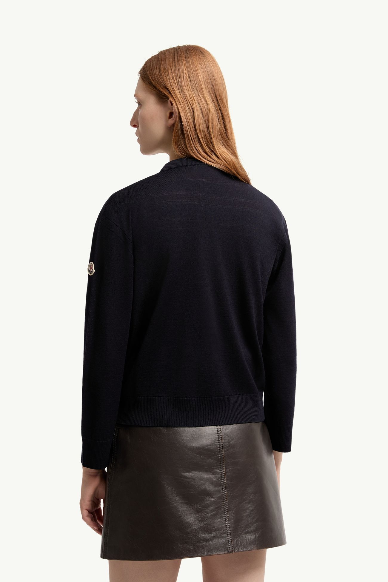 Cardigan en laine Femmes Bleu marine Moncler 4