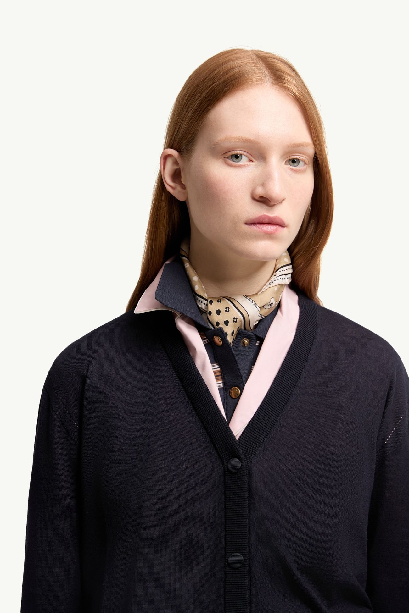 女士羊毛开衫 女士 海军蓝色 Moncler 5