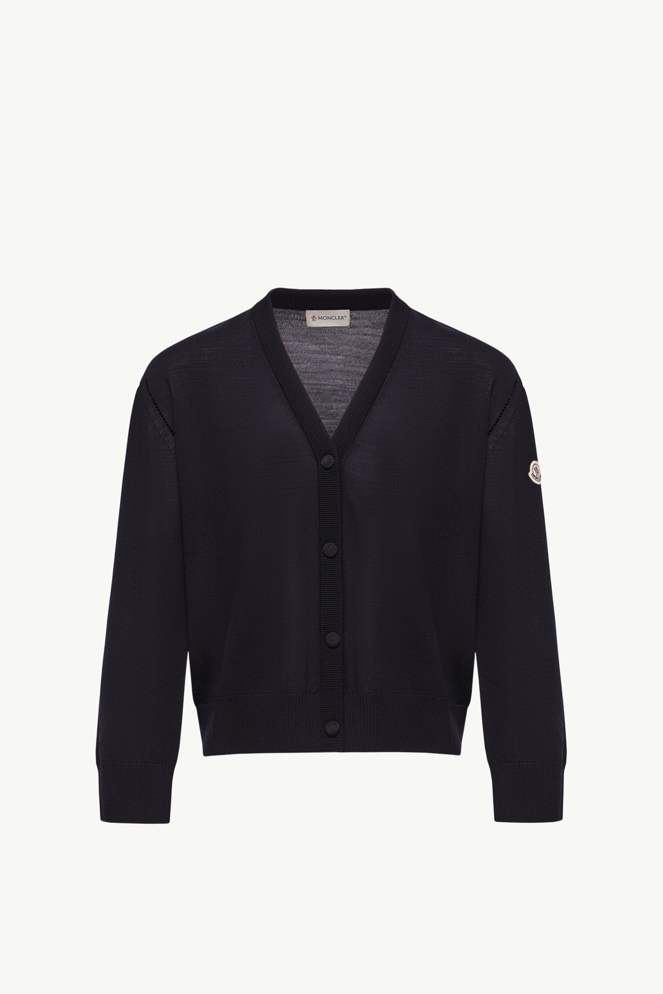 羊毛開襟毛衣 女士 海軍藍色 Moncler 2