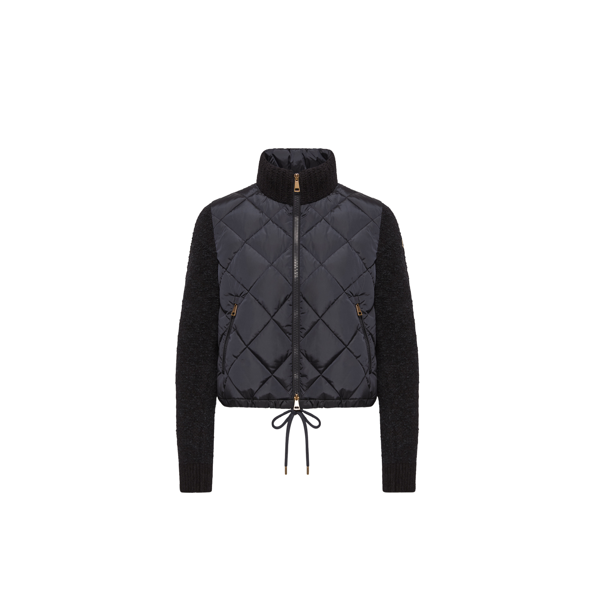 Moncler   Cotton Blend Padded Zip-Up Cardigan for Women in Blue, Size: Xs