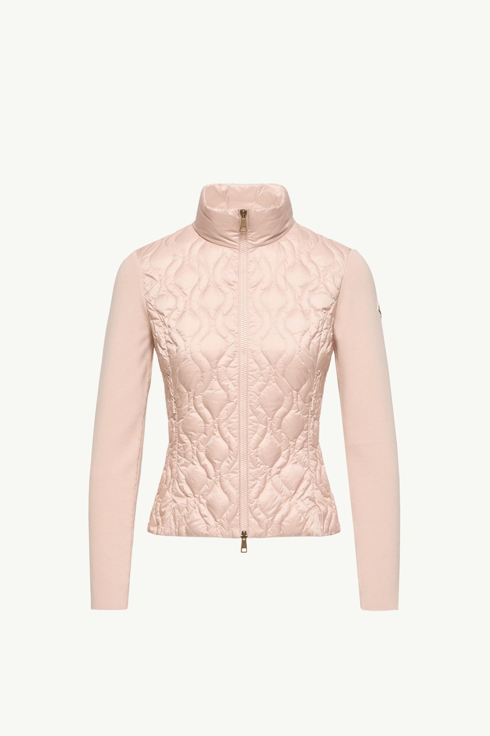 Cotton Padded Zip-Up Cardigan Women Pink Moncler, 1 of 0