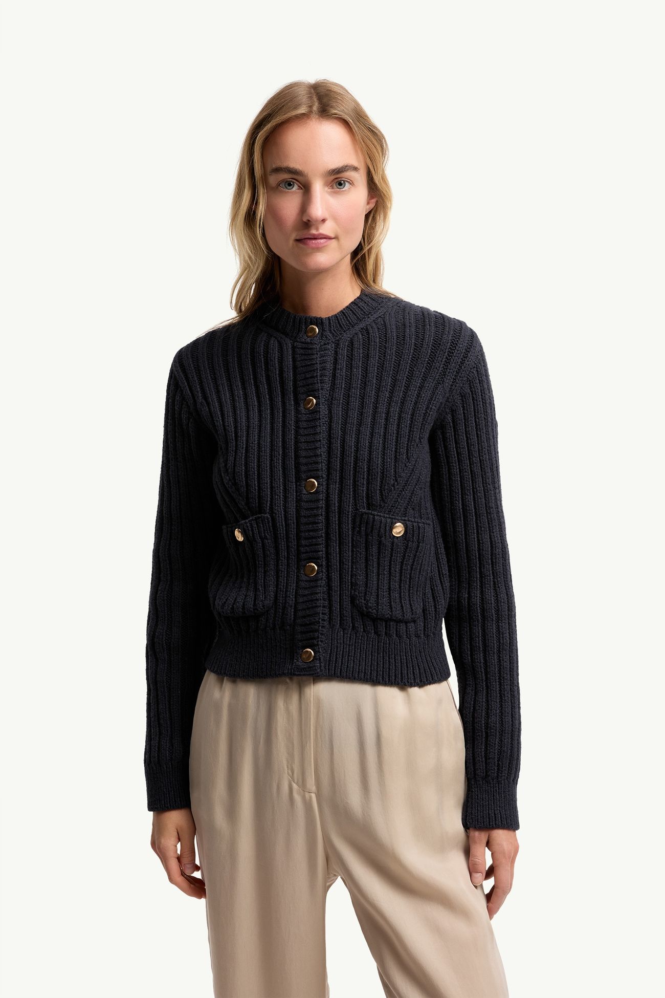 カーディガン レディース ダークブルー Moncler 3