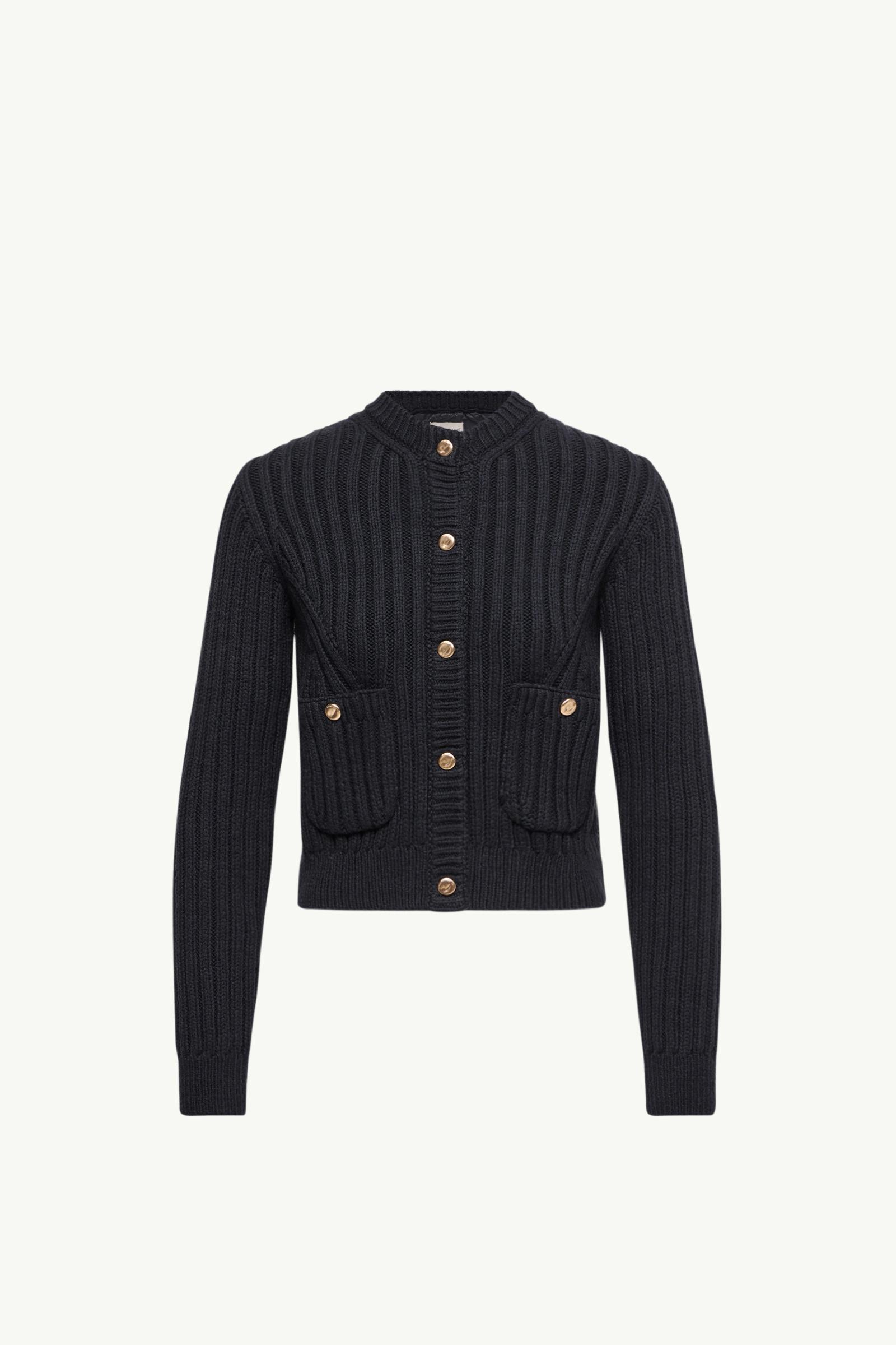 Cotton Padded Cardigan Women Dark Blue Moncler, 1 of 0