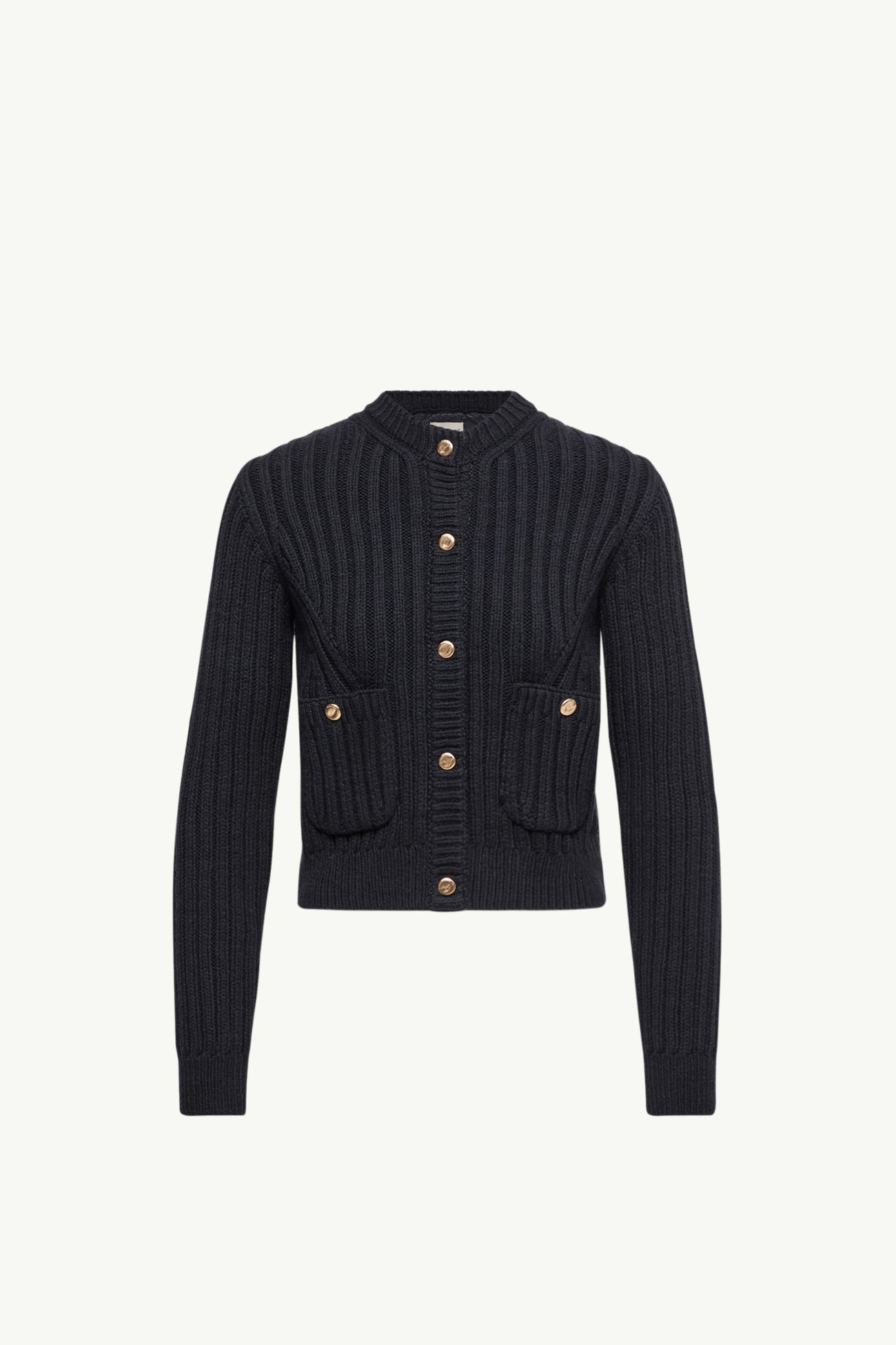 Cardigan imbottito in cotone Donna Blu Scuro Moncler 2
