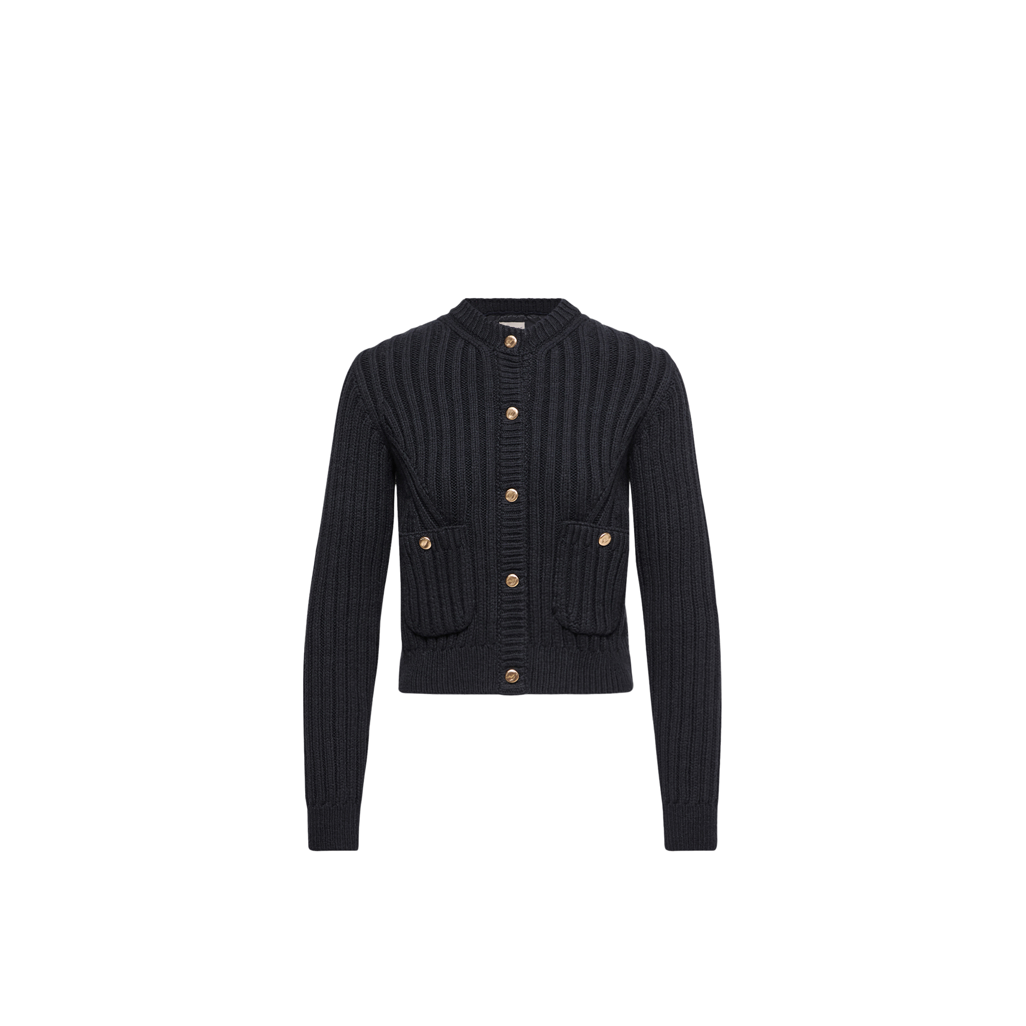 Moncler   Cotton Padded Cardigan for Women in Blue, Size: L