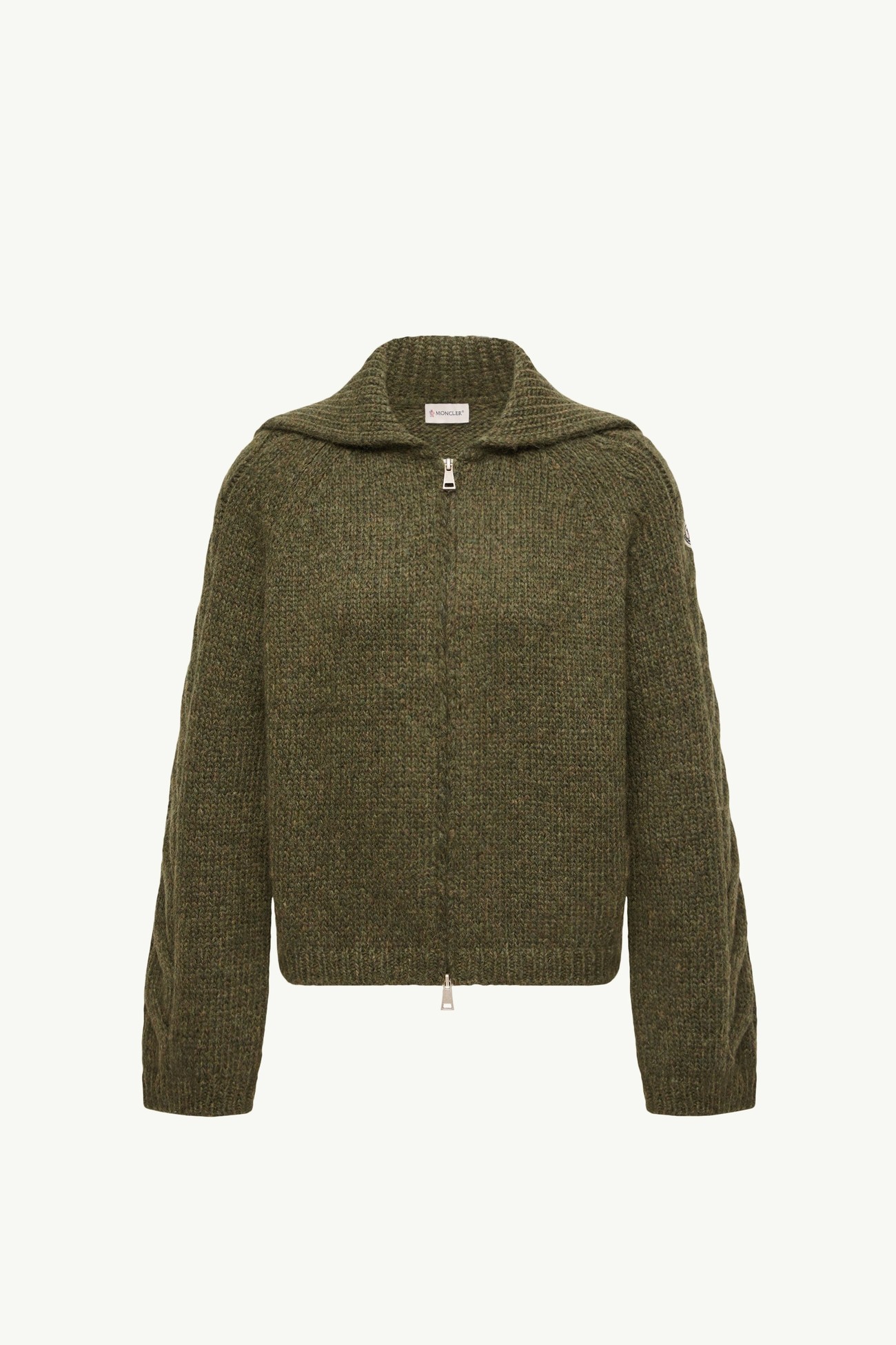 Alpaca Blend Cardigan Women Dark Green Moncler 2