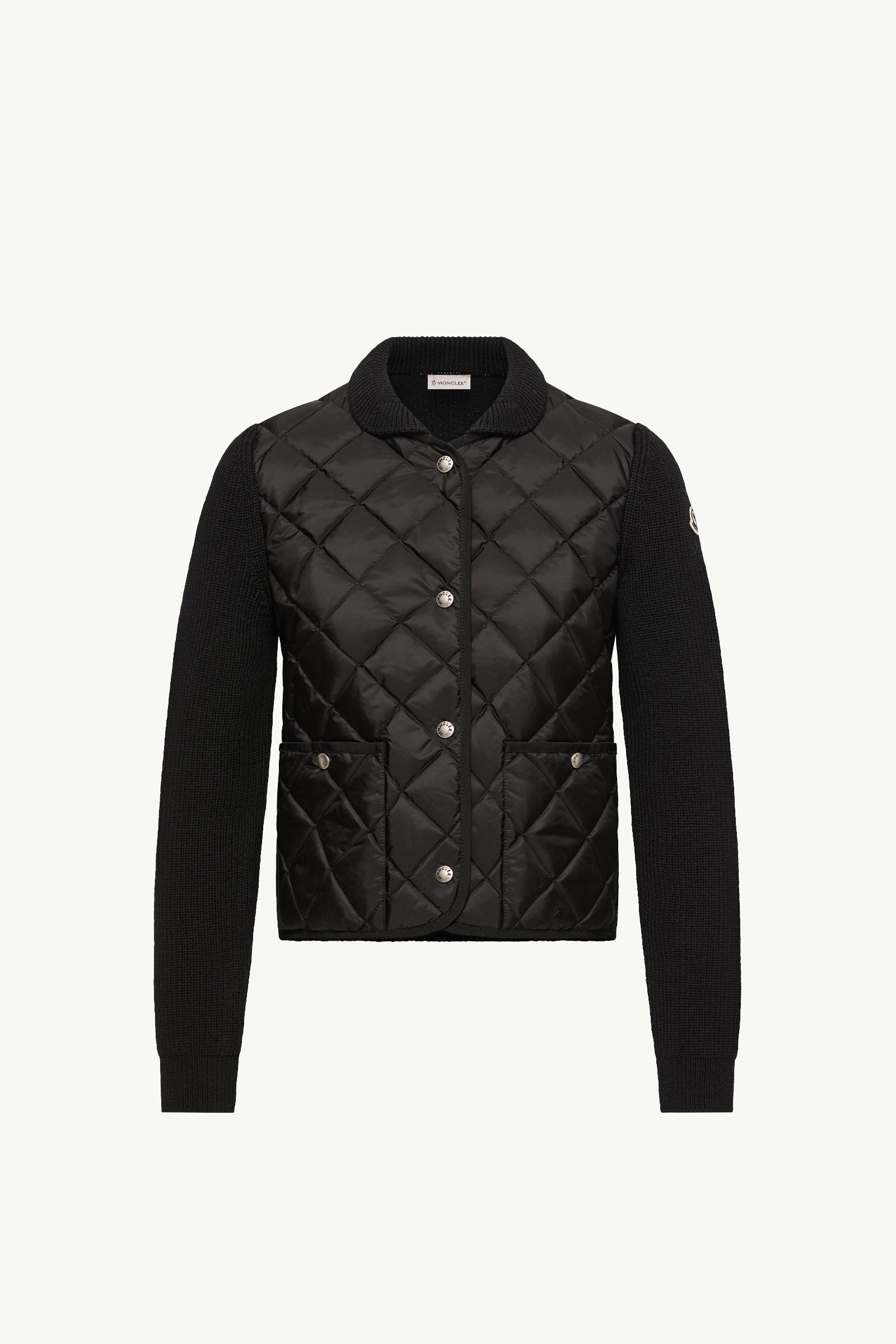 Diamond Quilted Padded Wool Cardigan Women Black Moncler, 1 of 0