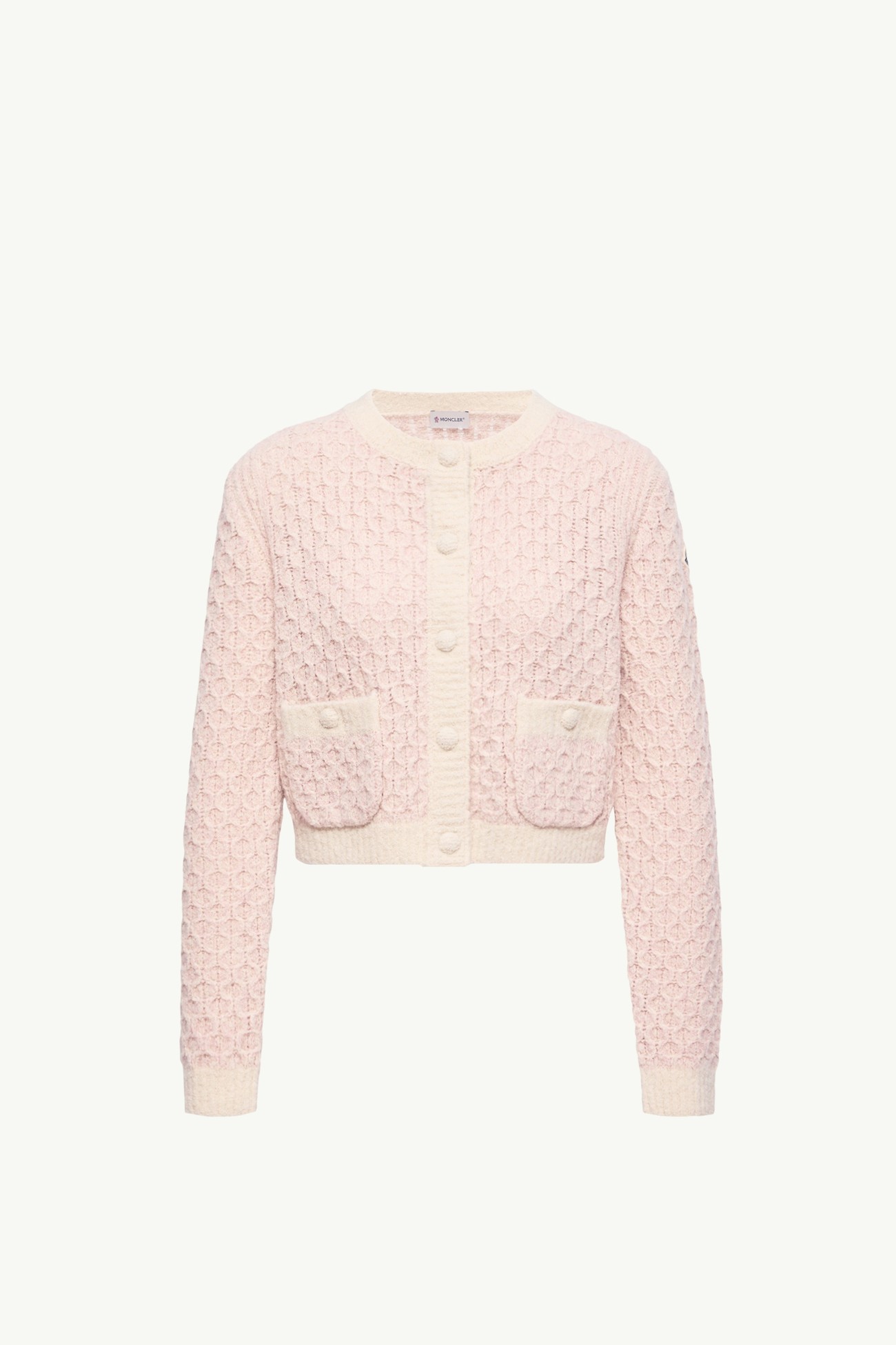 Cardigan in misto lana Donna Rosa Chiaro Moncler 2