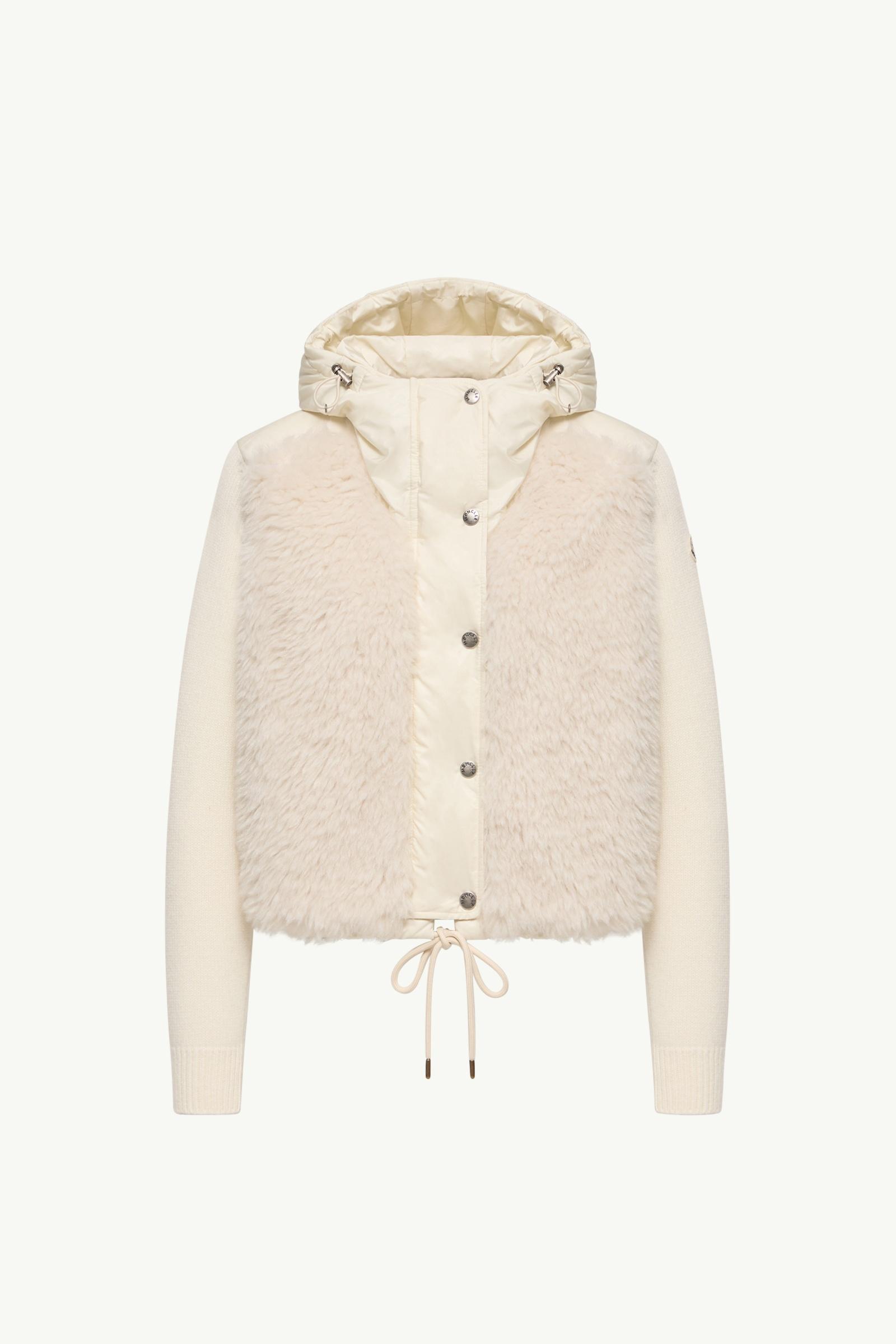 Wool & Cashmere Blend Padded Zip-Up Cardigan Women White Moncler, 1 of 0