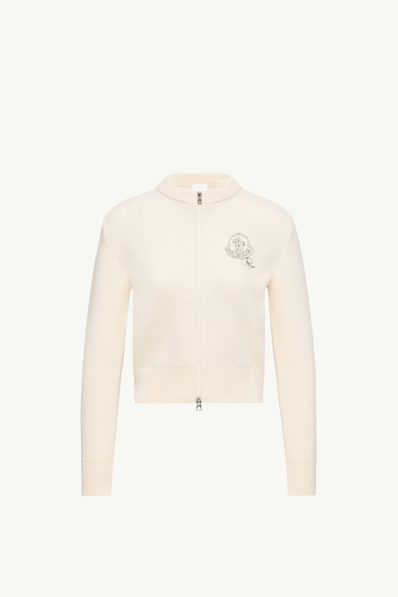 女士羊毛和山羊绒混纺拉链开衫 女士 白色 Moncler 2