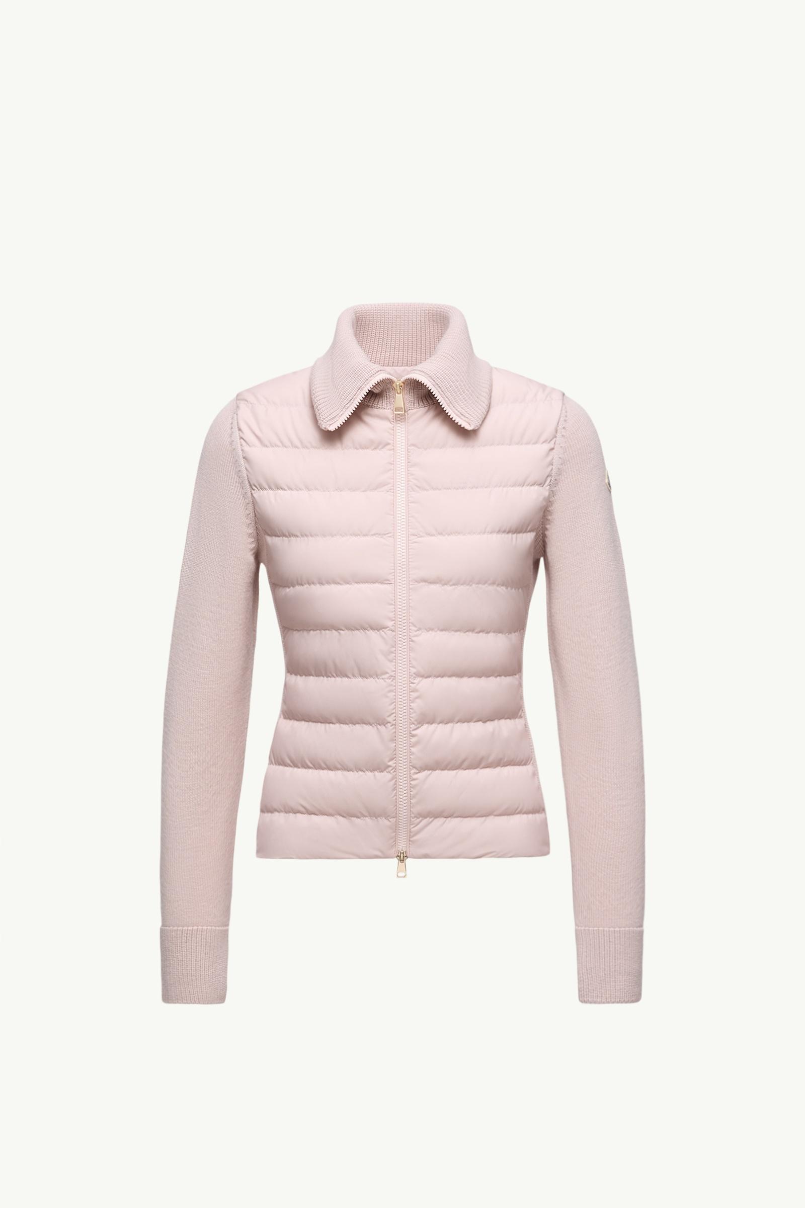 Padded Zip-Up Wool Cardigan Women Pink Moncler, 1 of 0